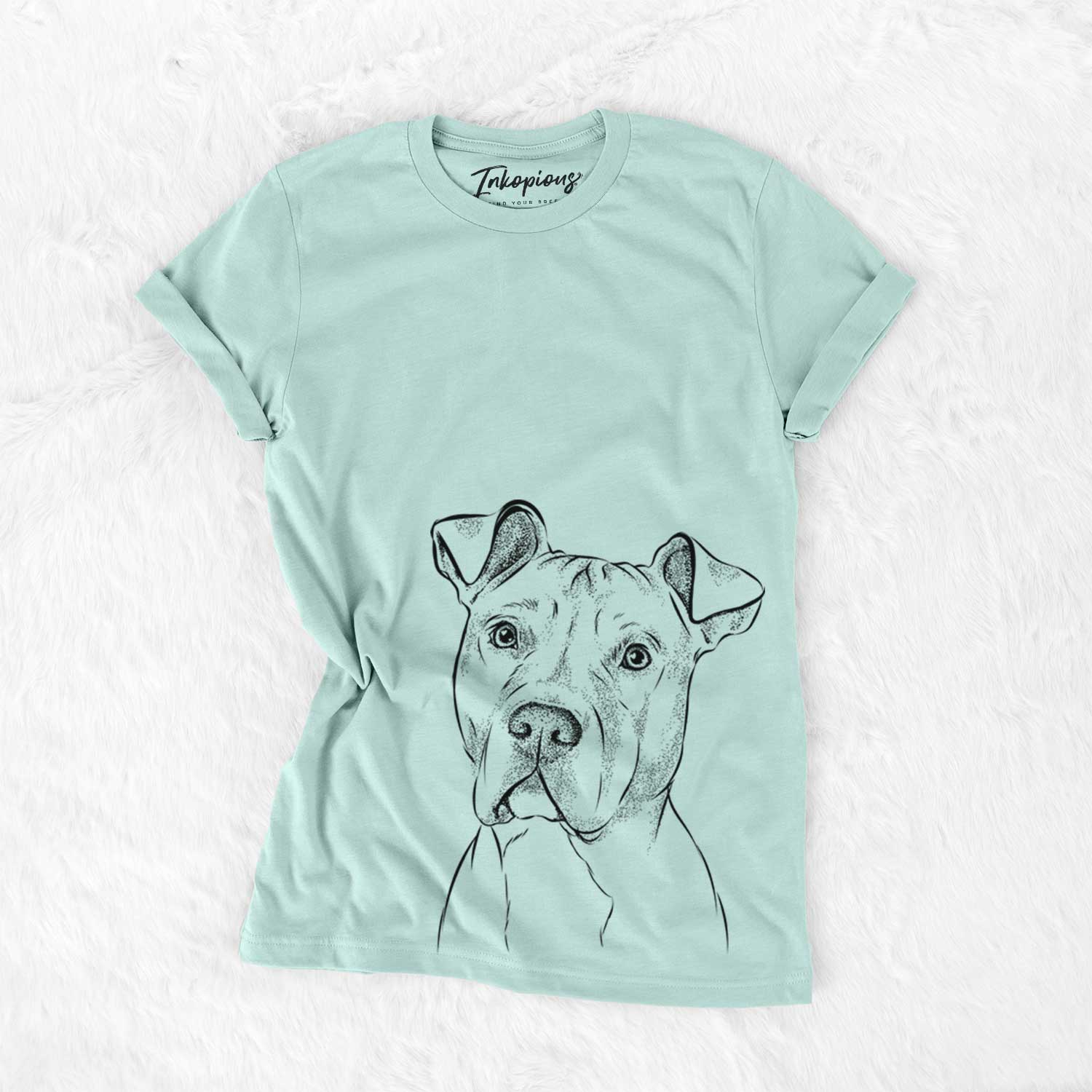 Bare Scraps the American Staffordshire Mix - Unisex Crewneck