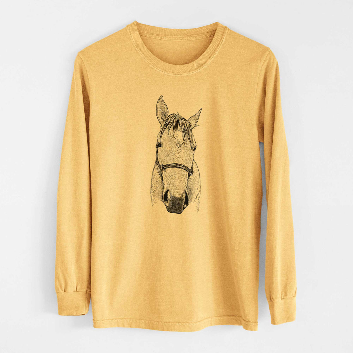 Bare SeaBee the Quarter Horse - Heavyweight 100% Cotton Long Sleeve