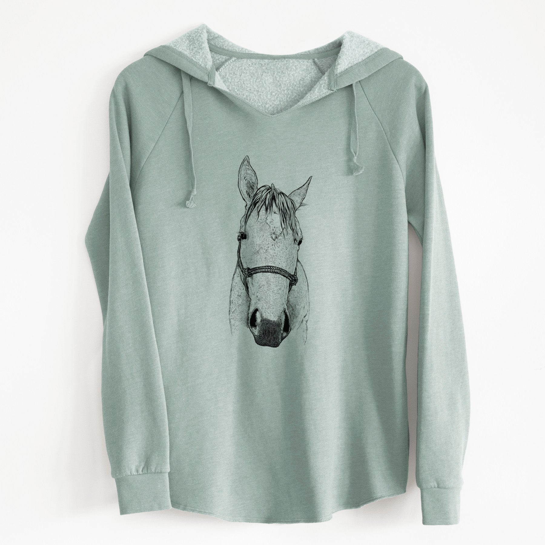 Bare SeaBee the Quarter Horse - Cali Wave Hooded Sweatshirt