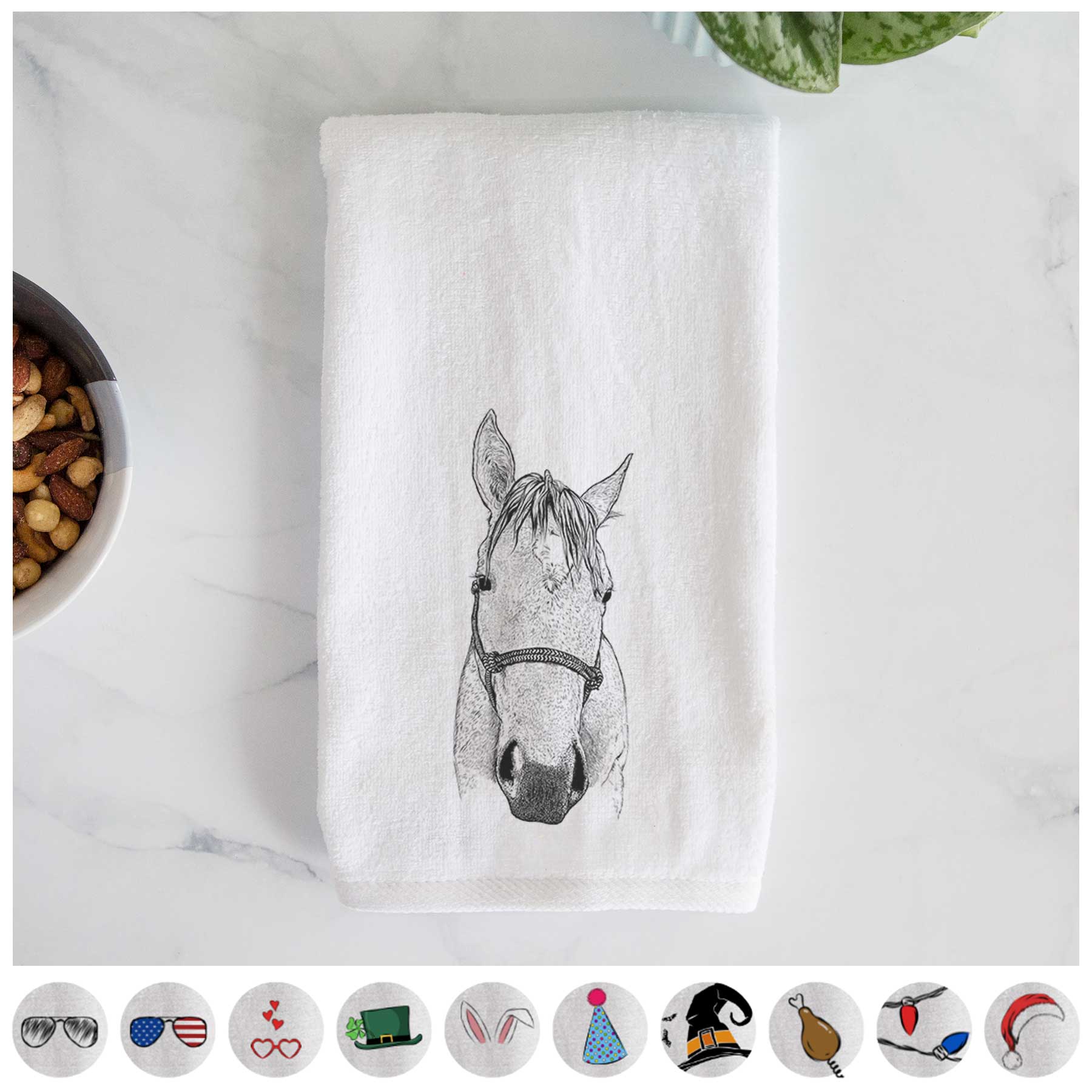 SeaBee the Quarter Horse Decorative Hand Towel