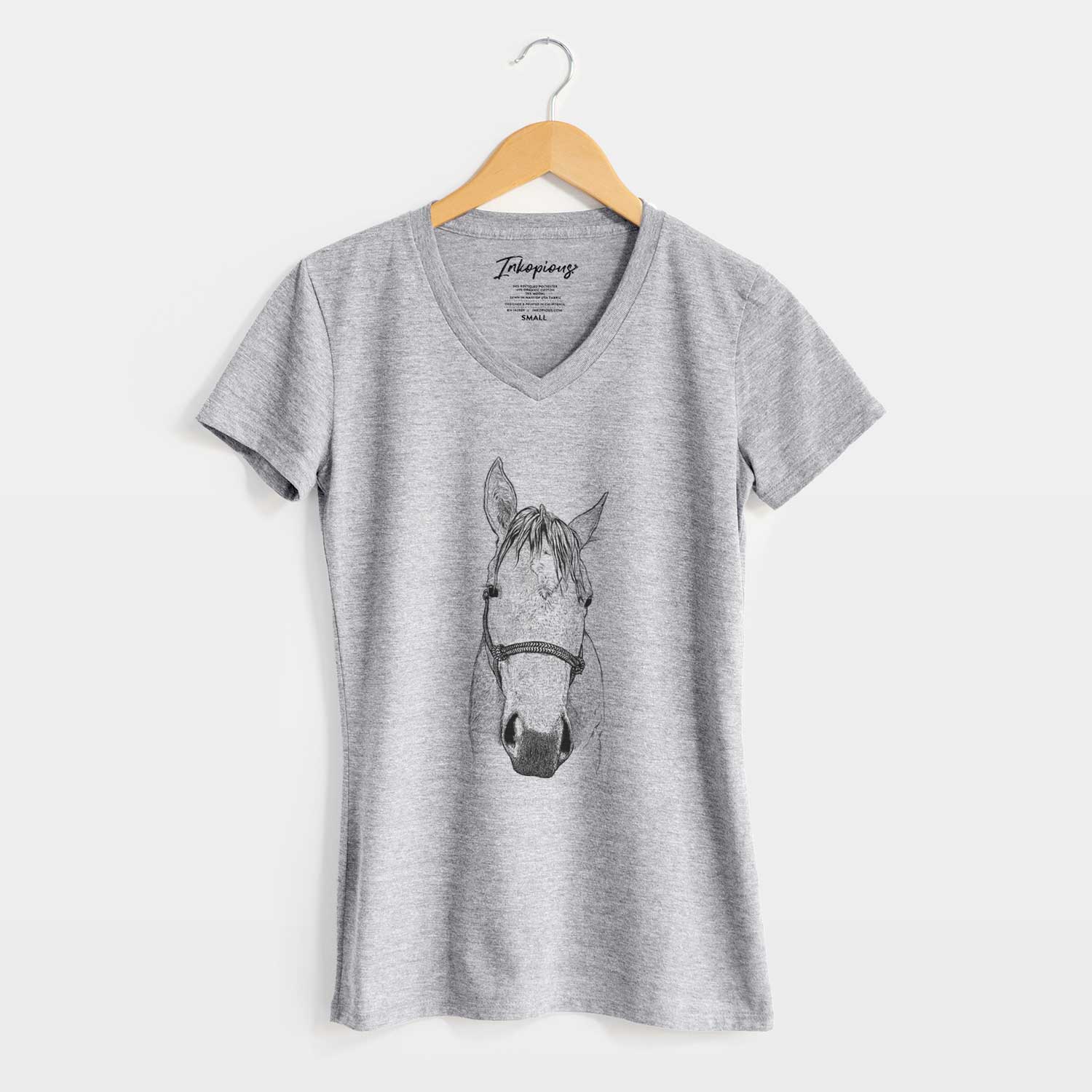 Bare SeaBee the Quarter Horse - Women's V-neck Shirt