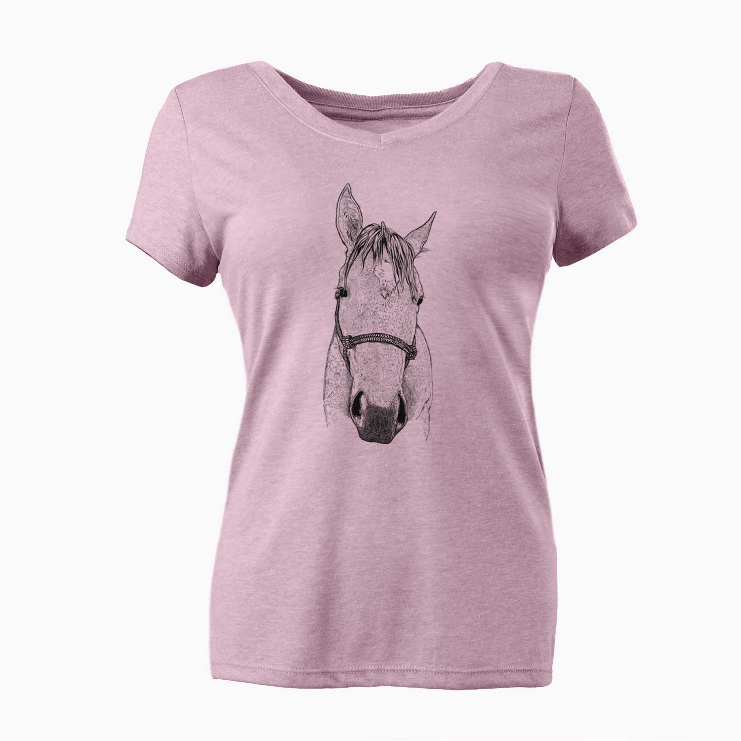 Bare SeaBee the Quarter Horse - Women's V-neck Shirt