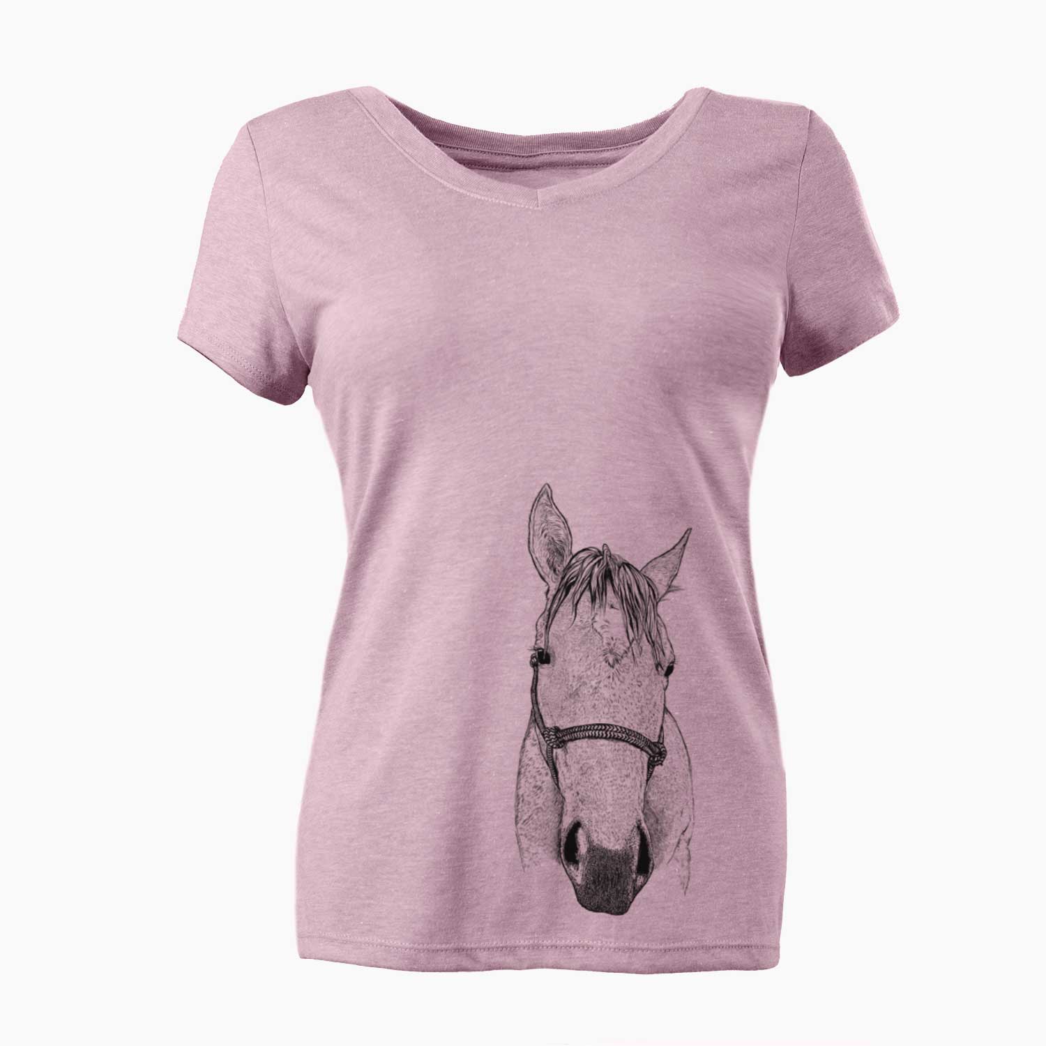 Bare SeaBee the Quarter Horse - Women's V-neck Shirt