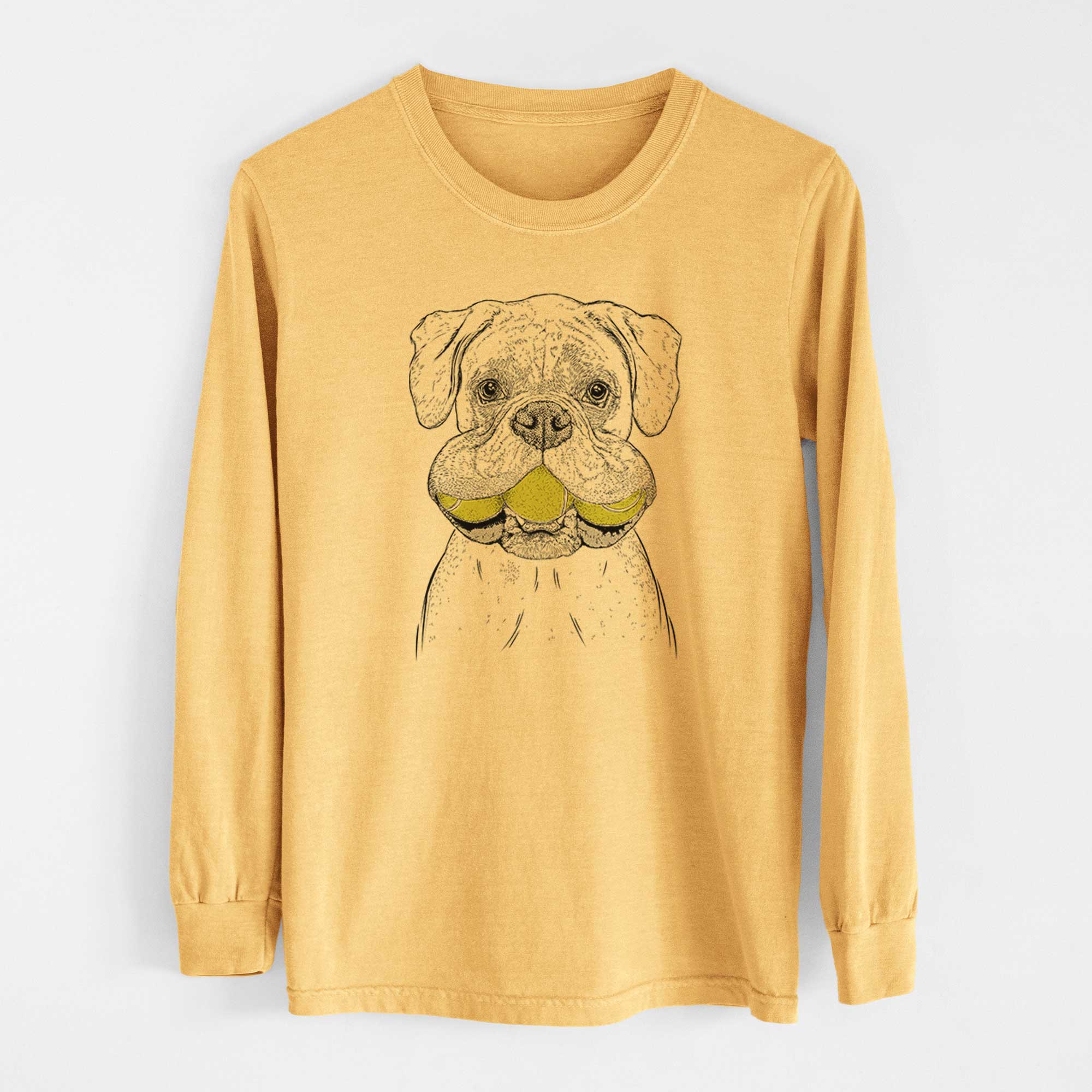 Bare Seamus the Boxer - Heavyweight 100% Cotton Long Sleeve