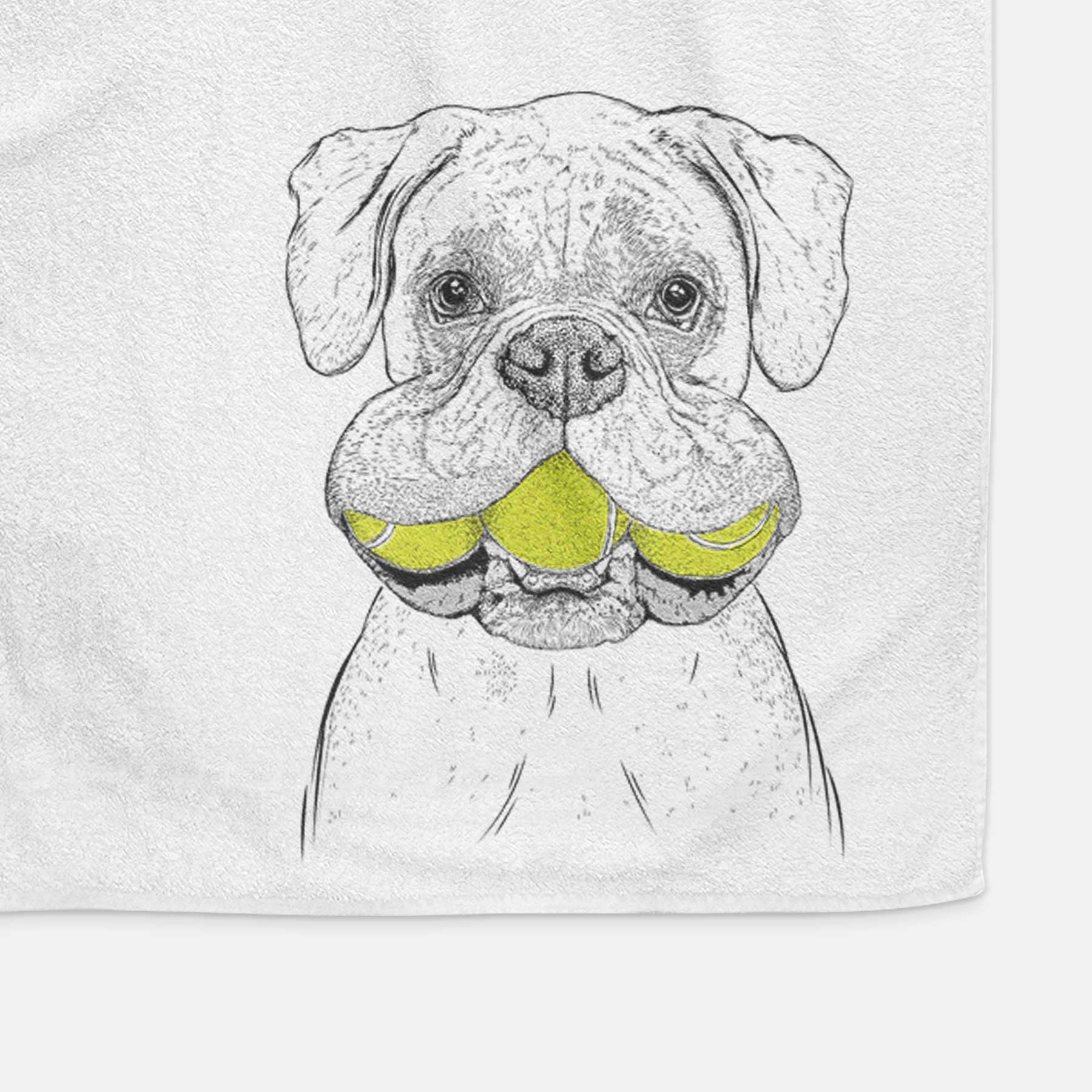 Seamus the Boxer Decorative Hand Towel