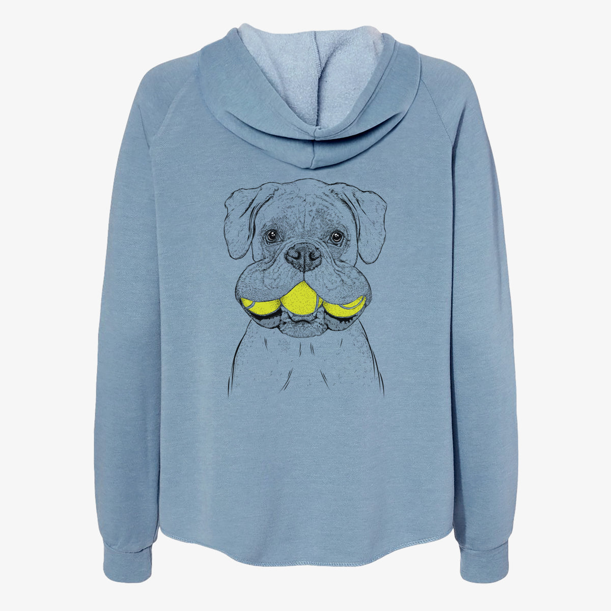 Seamus the Boxer - Women's Cali Wave Zip-Up Sweatshirt