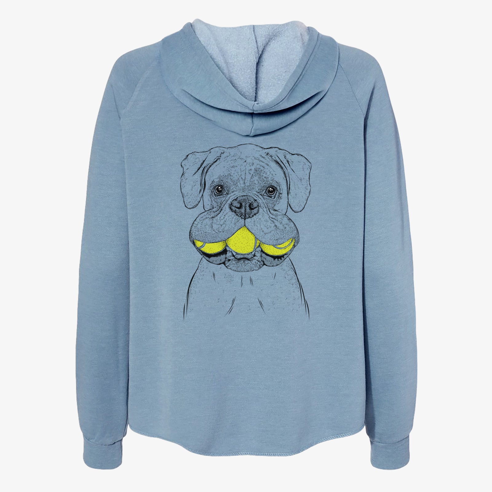 Seamus the Boxer - Women's Cali Wave Zip-Up Sweatshirt