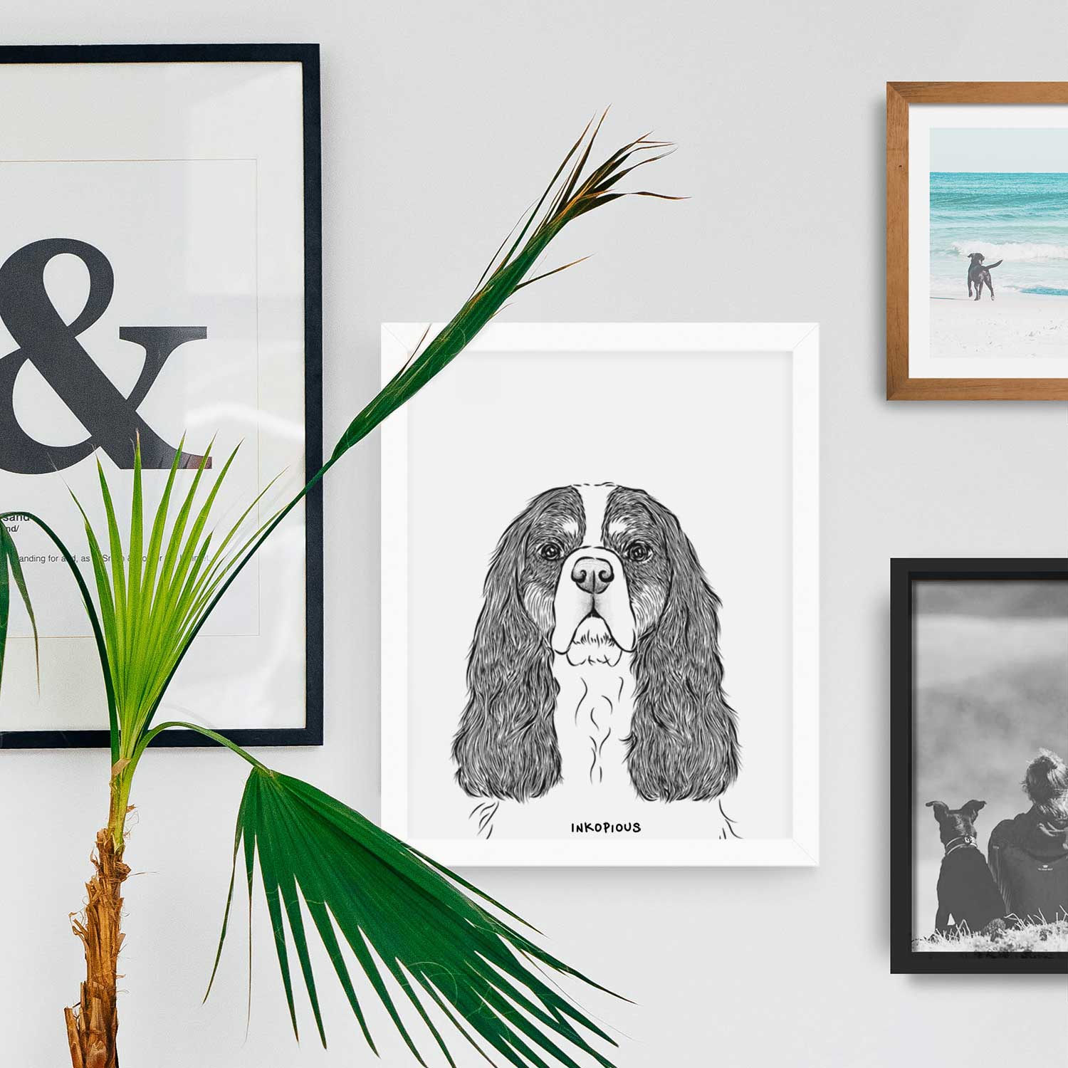 Sebastian the Cavalier King Charles Spaniel Art Print