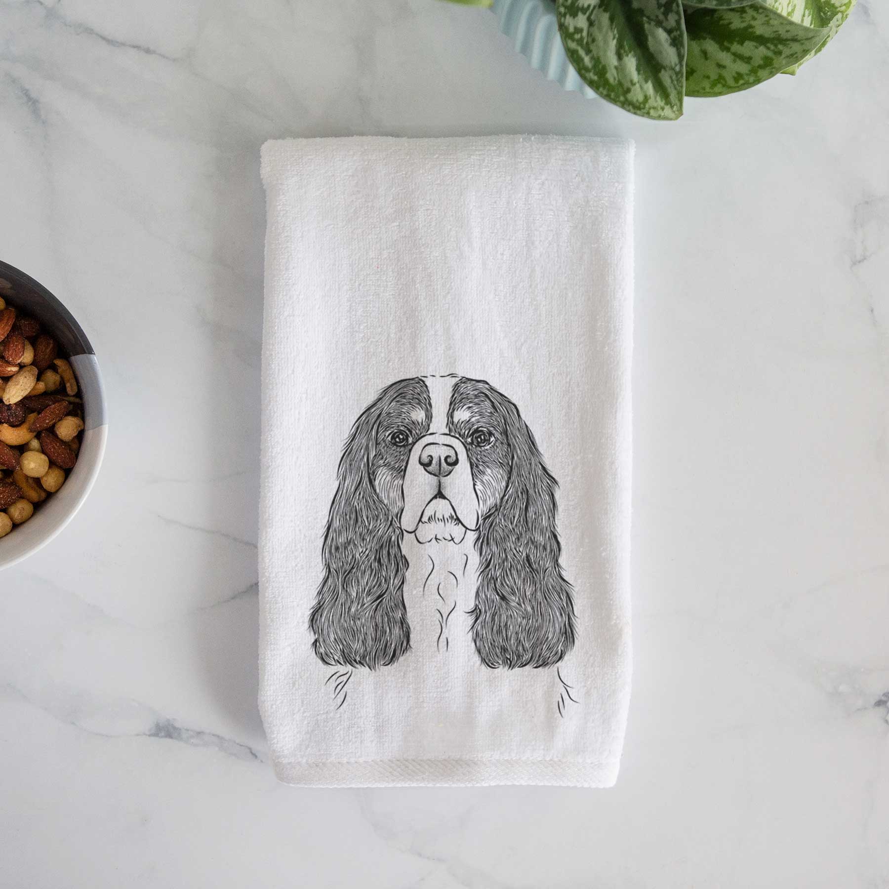 Sebastian the Cavalier King Charles Spaniel Decorative Hand Towel