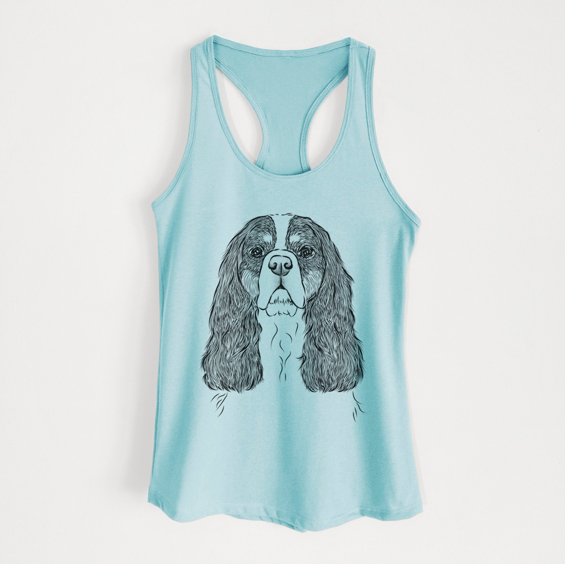 Sebastian the Cavalier King Charles Spaniel - Women's Racerback Tanktop