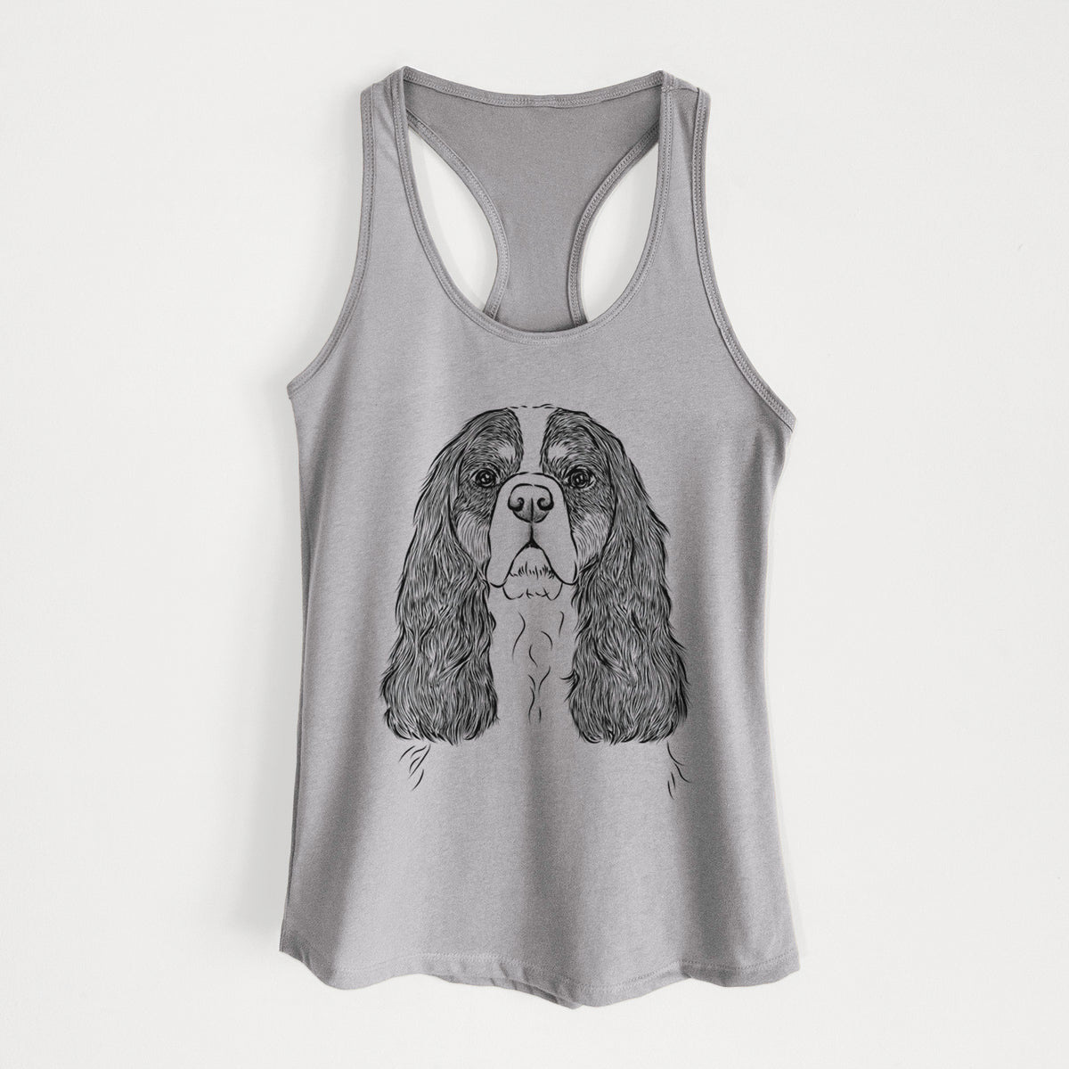 Sebastian the Cavalier King Charles Spaniel - Women&#39;s Racerback Tanktop