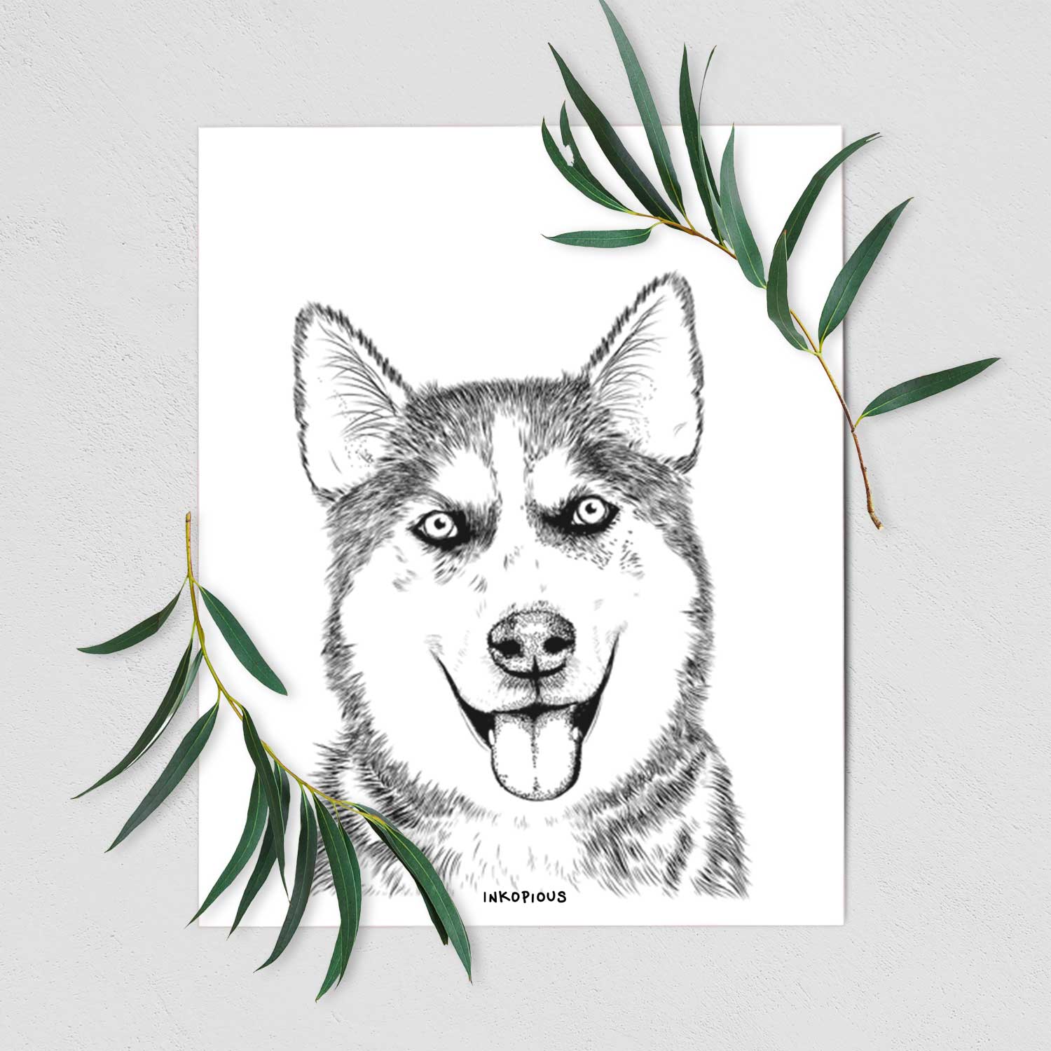 Sesi the Siberian Husky Art Print