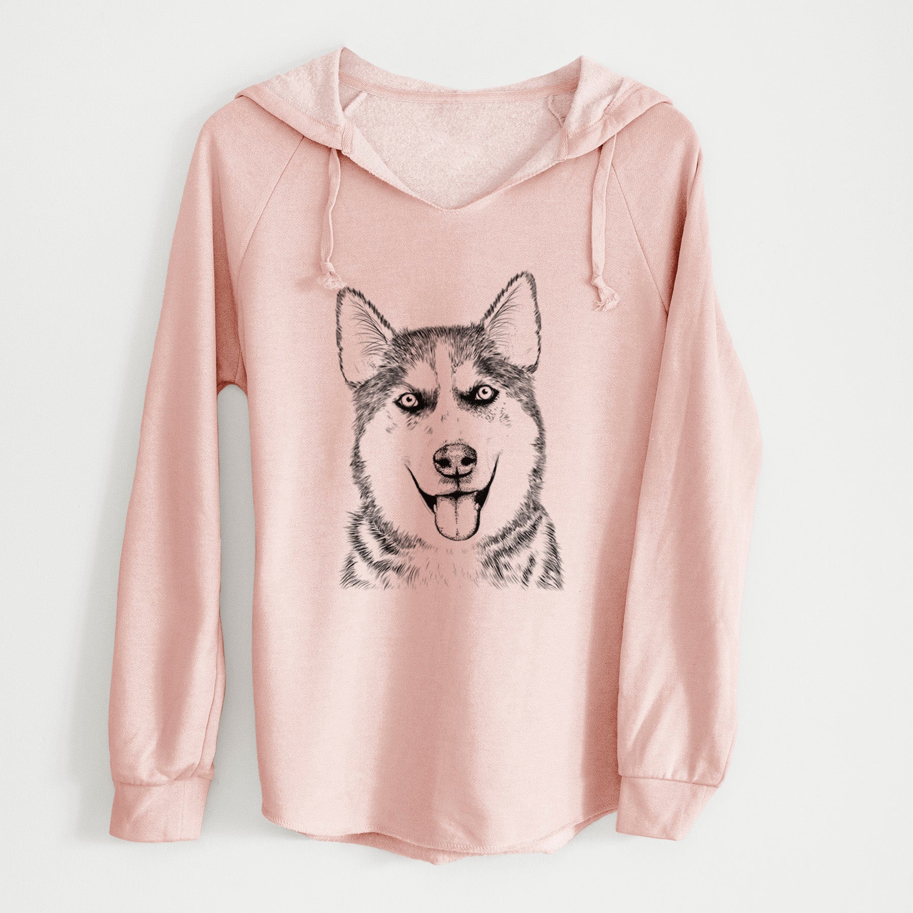 Bare Sesi the Siberian Husky - Cali Wave Hooded Sweatshirt