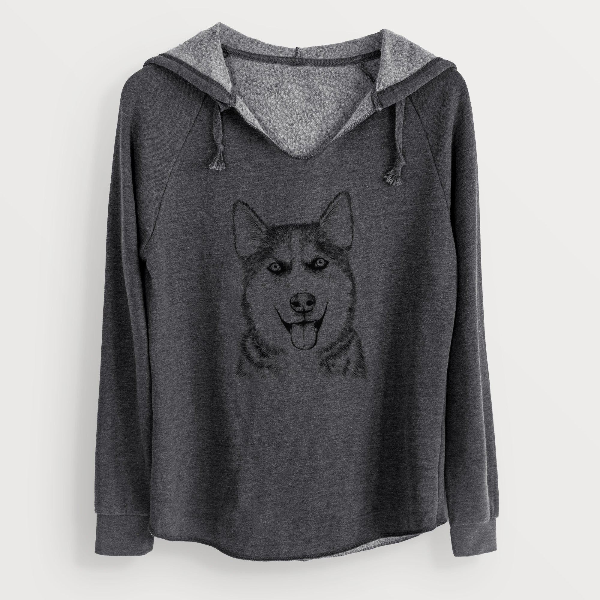 Bare Sesi the Siberian Husky - Cali Wave Hooded Sweatshirt