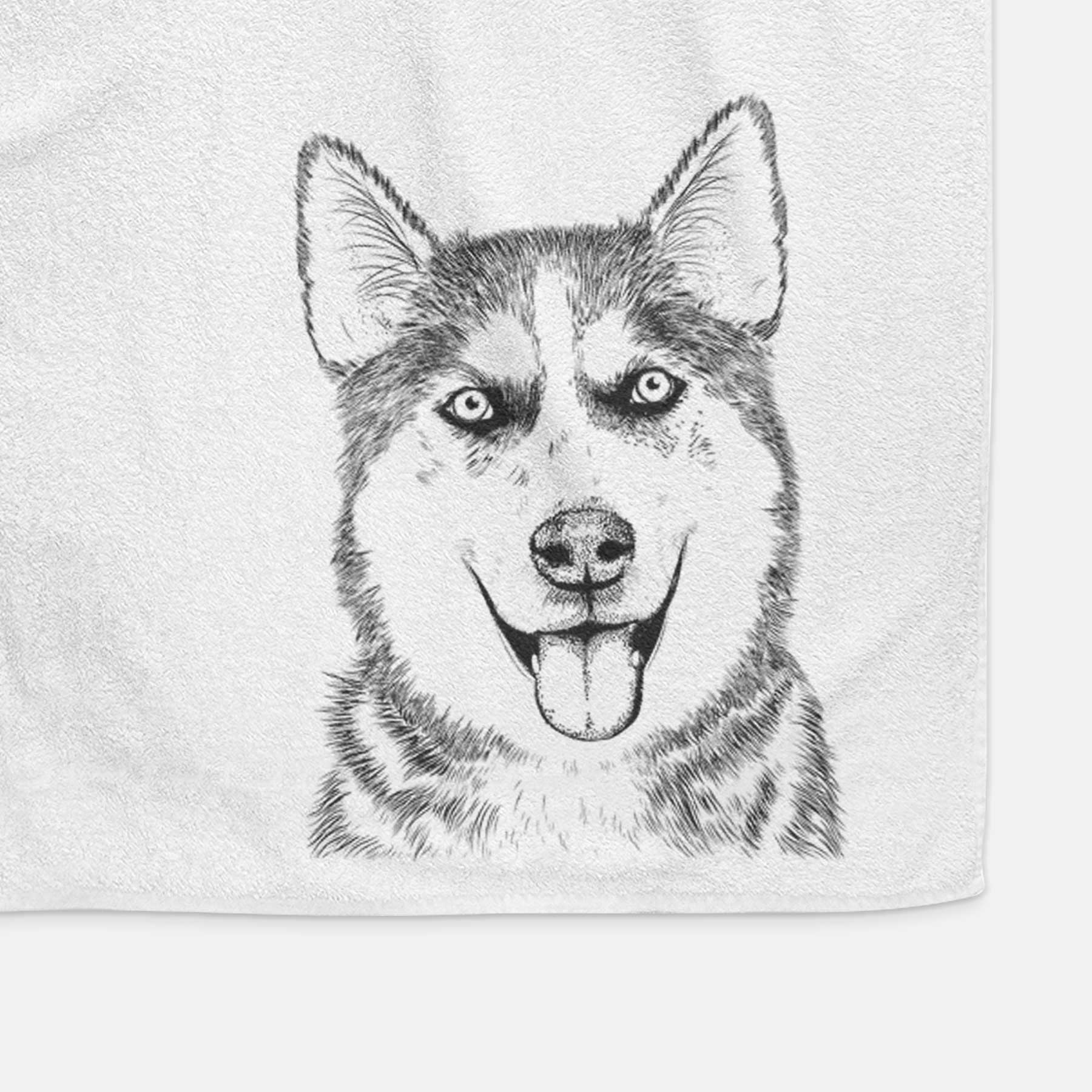 Sesi the Siberian Husky Hand Towel