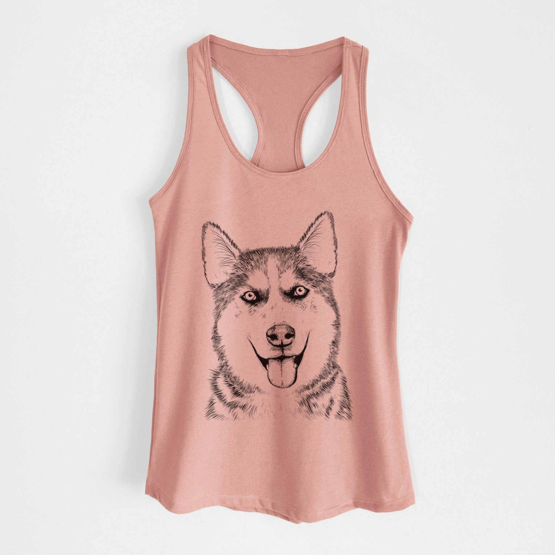 Sesi the Siberian Husky - Women's Racerback Tanktop