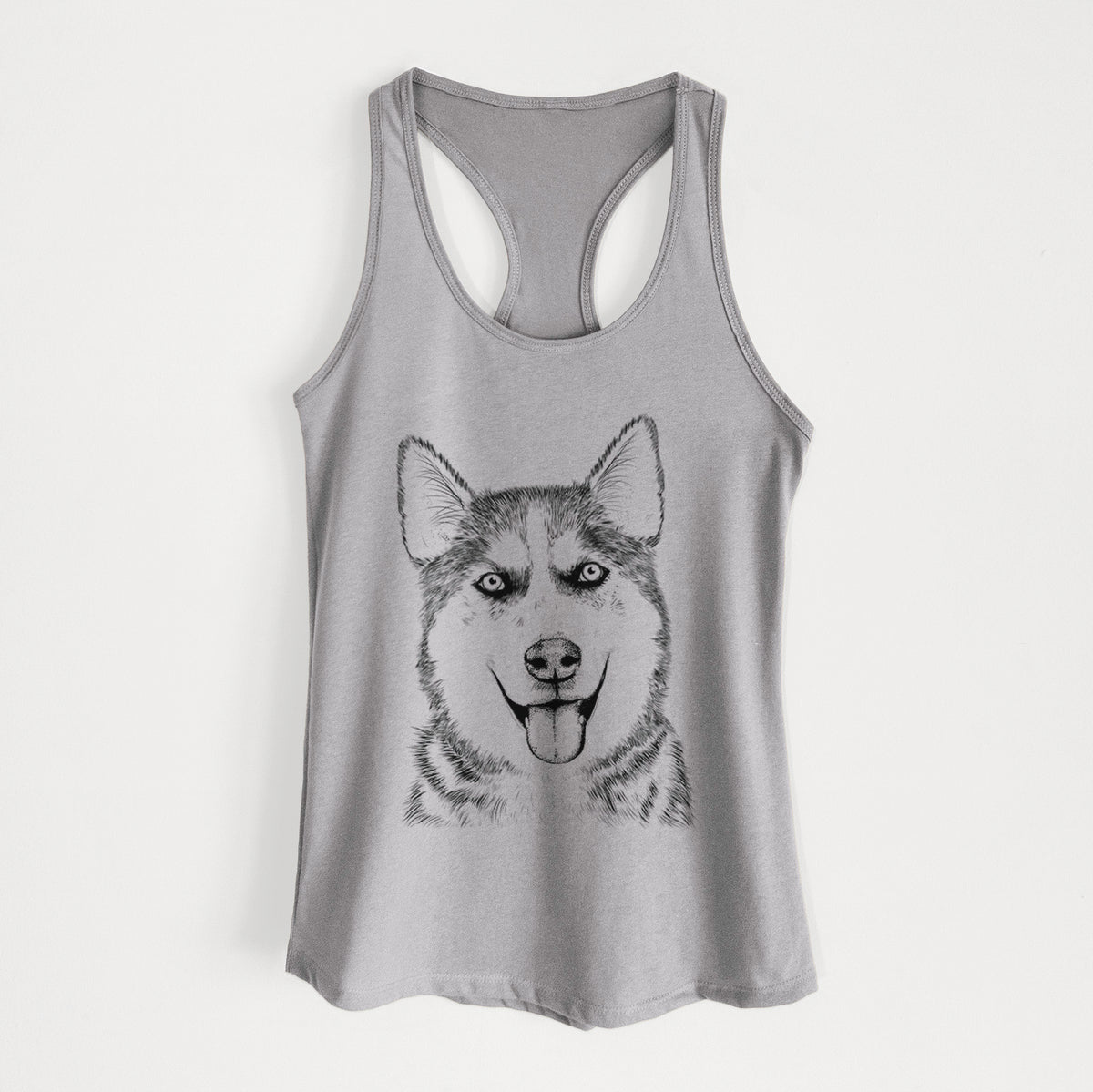 Sesi the Siberian Husky - Women&#39;s Racerback Tanktop