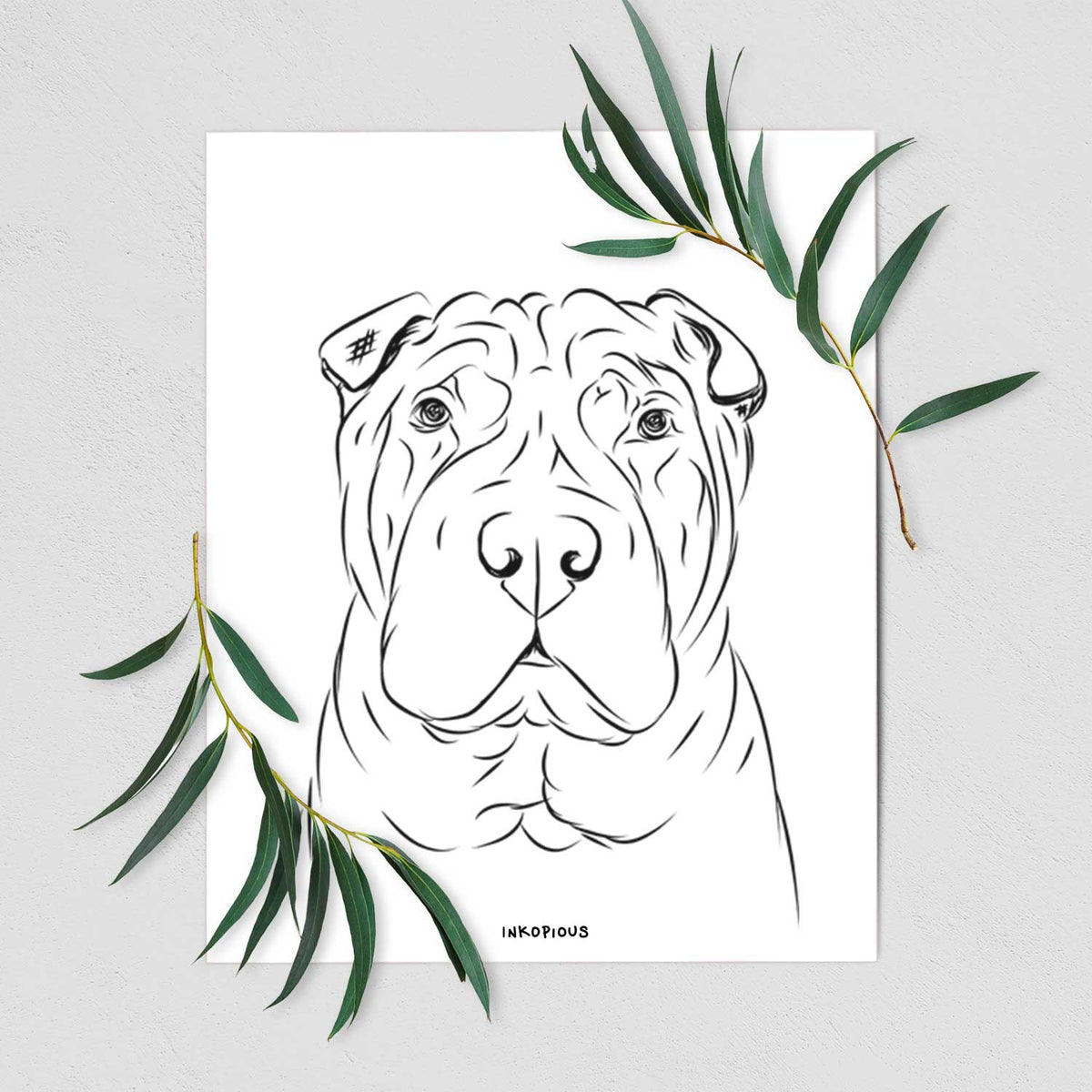 Sharpy the Shar Pei Art Print