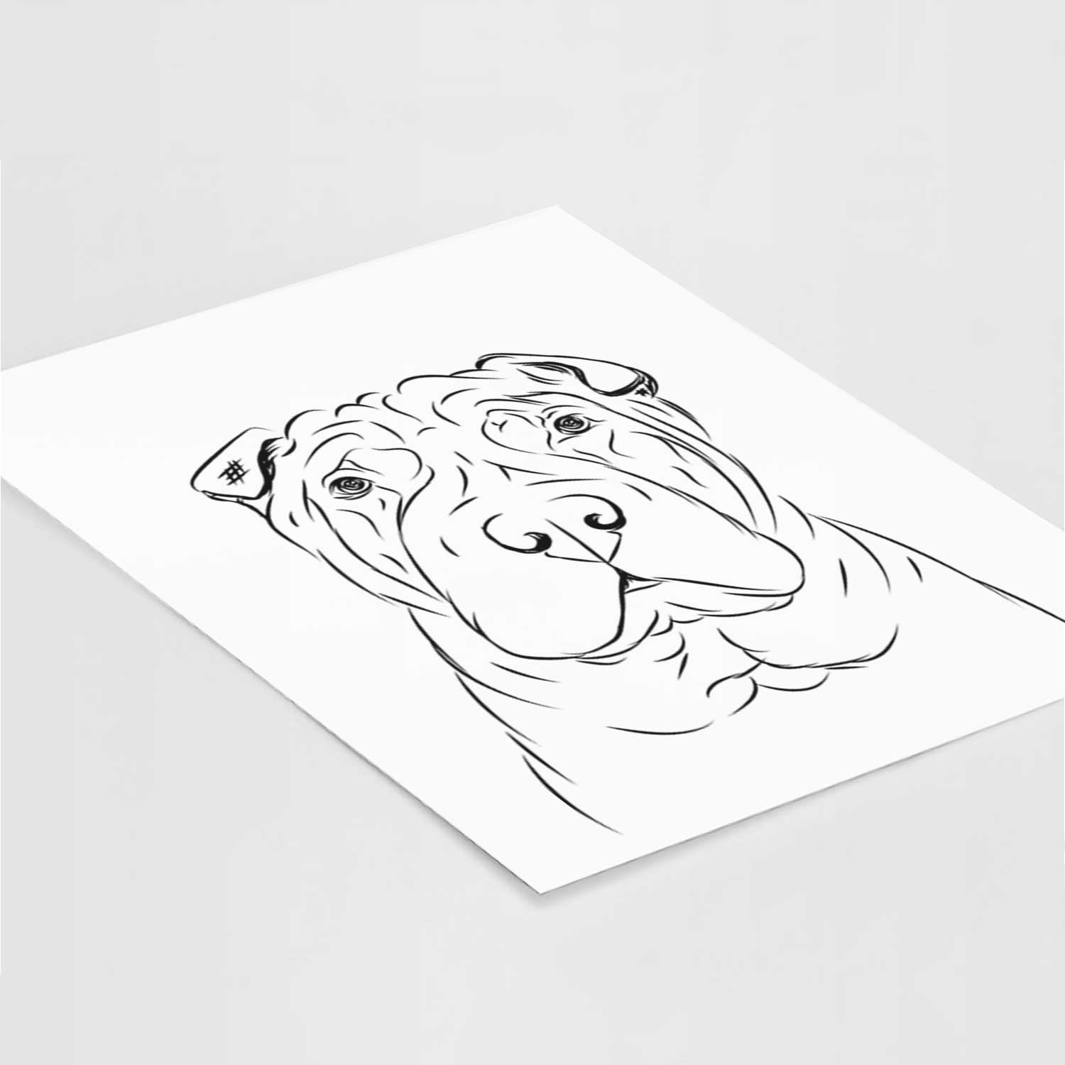 Sharpy the Shar Pei Art Print