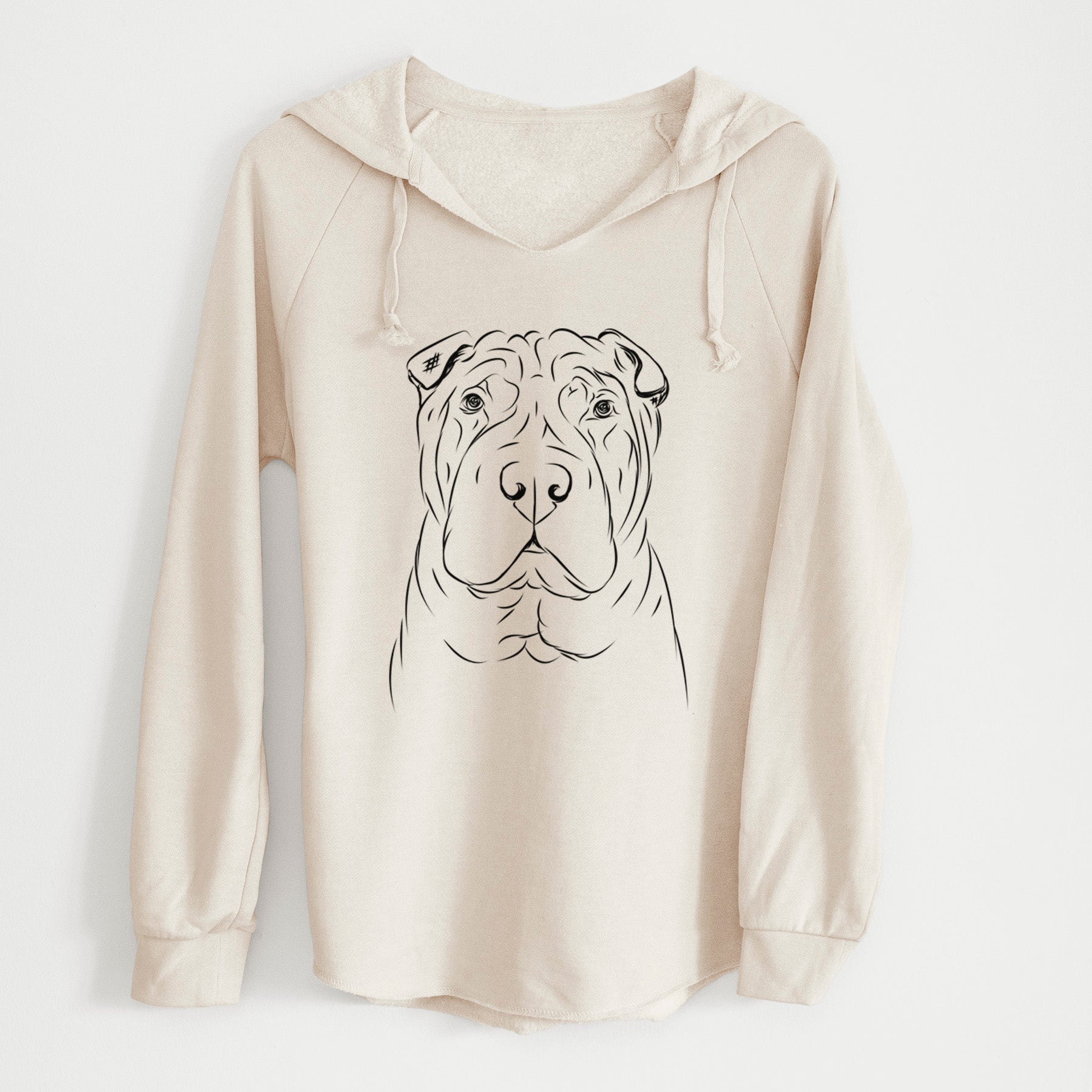 Bare Sharpy the Shar Pei - Cali Wave Hooded Sweatshirt