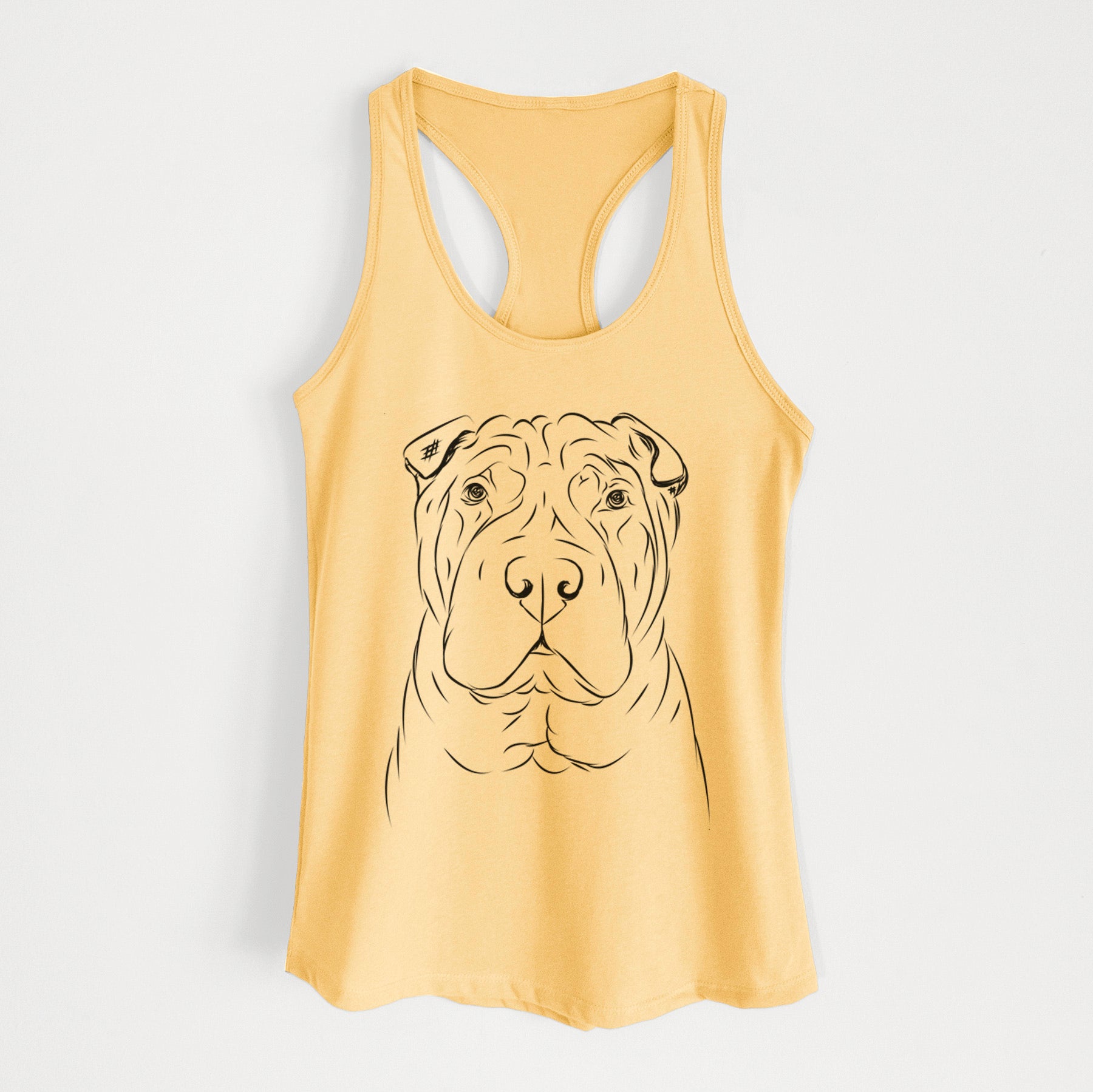 Sharpy the Shar Pei - Women's Racerback Tanktop