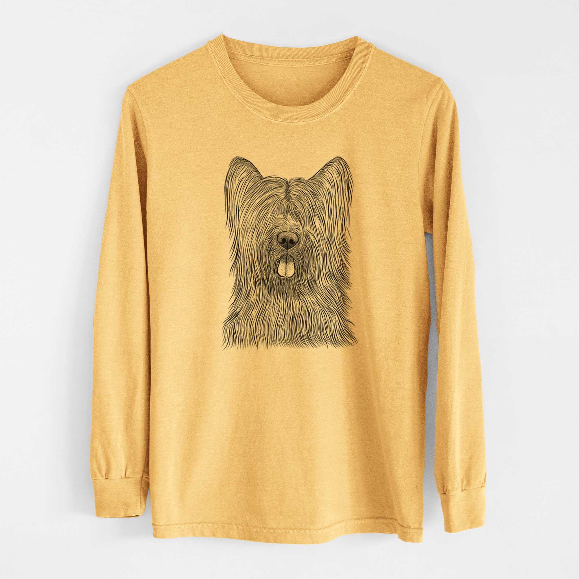 Bare Shay the Briard - Heavyweight 100% Cotton Long Sleeve