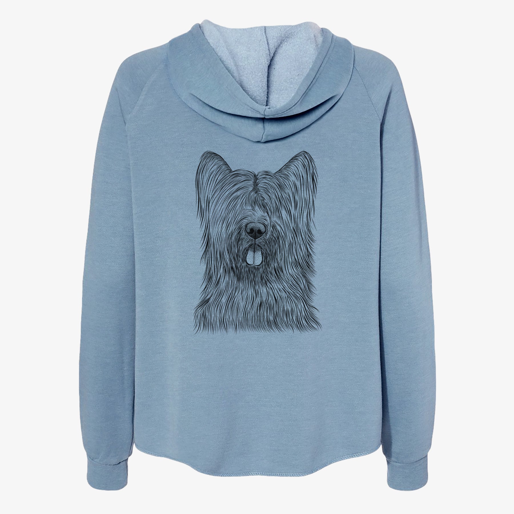 Shay the Briard - Women's Cali Wave Zip-Up Sweatshirt