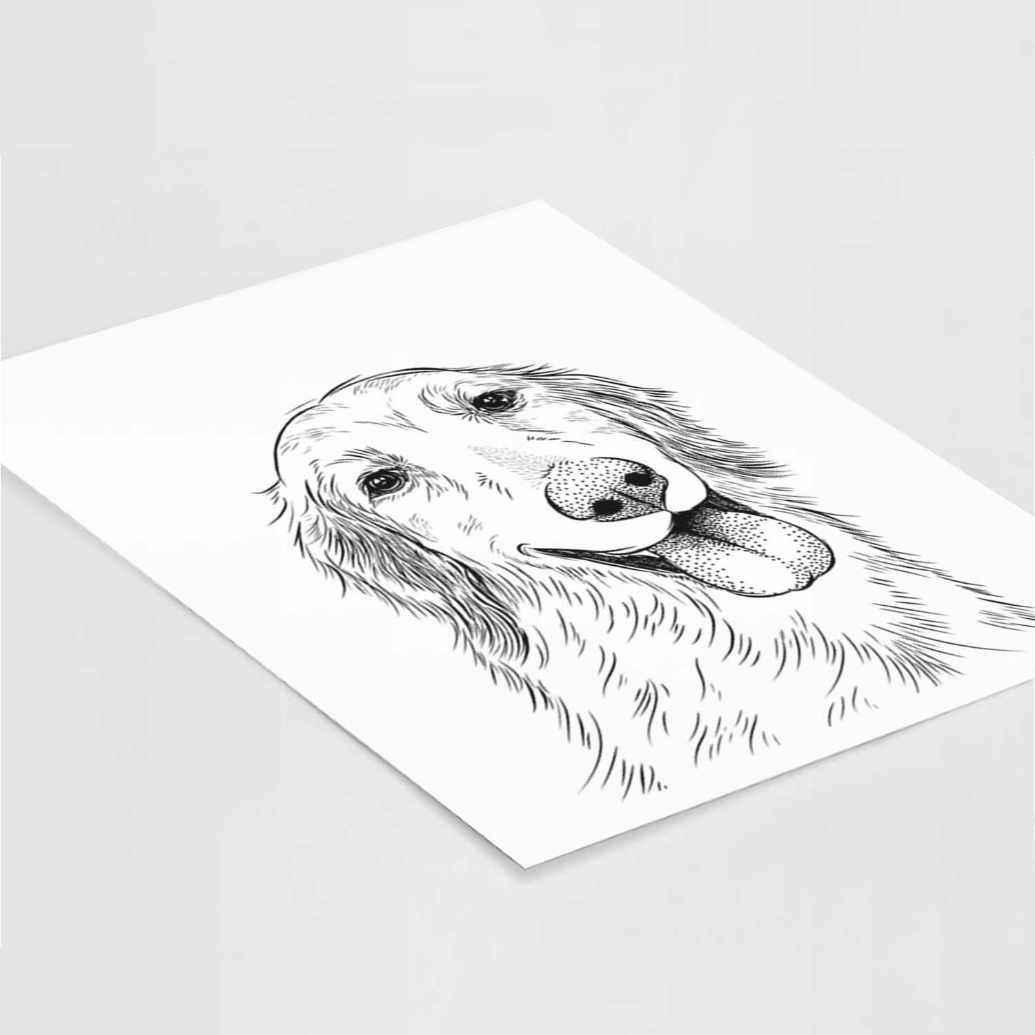 Shelby the Golden Retriever Art Print