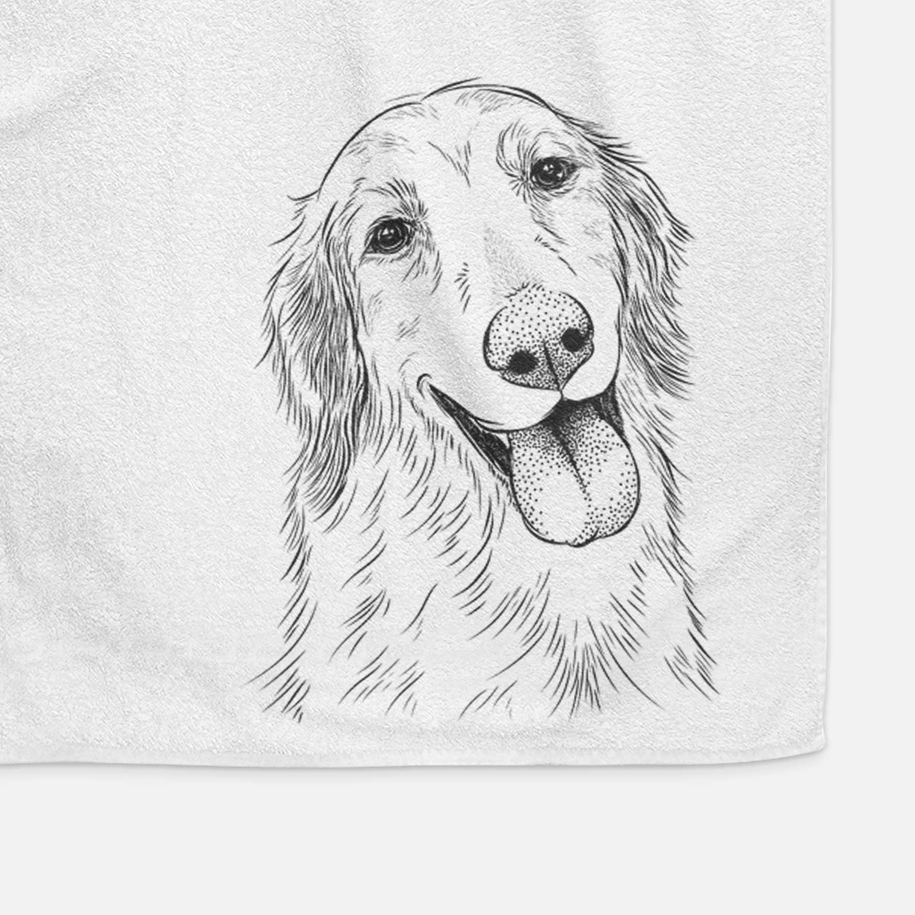 Shelby the Golden Retriever Decorative Hand Towel