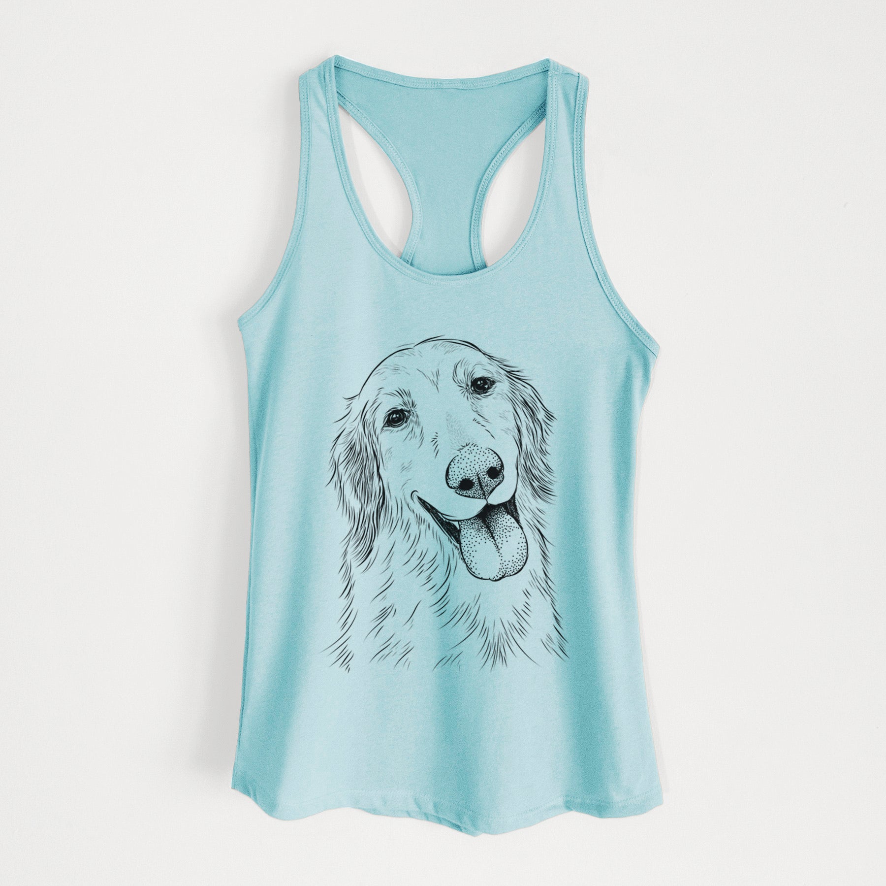 Shelby the Golden Retriever - Women's Racerback Tanktop