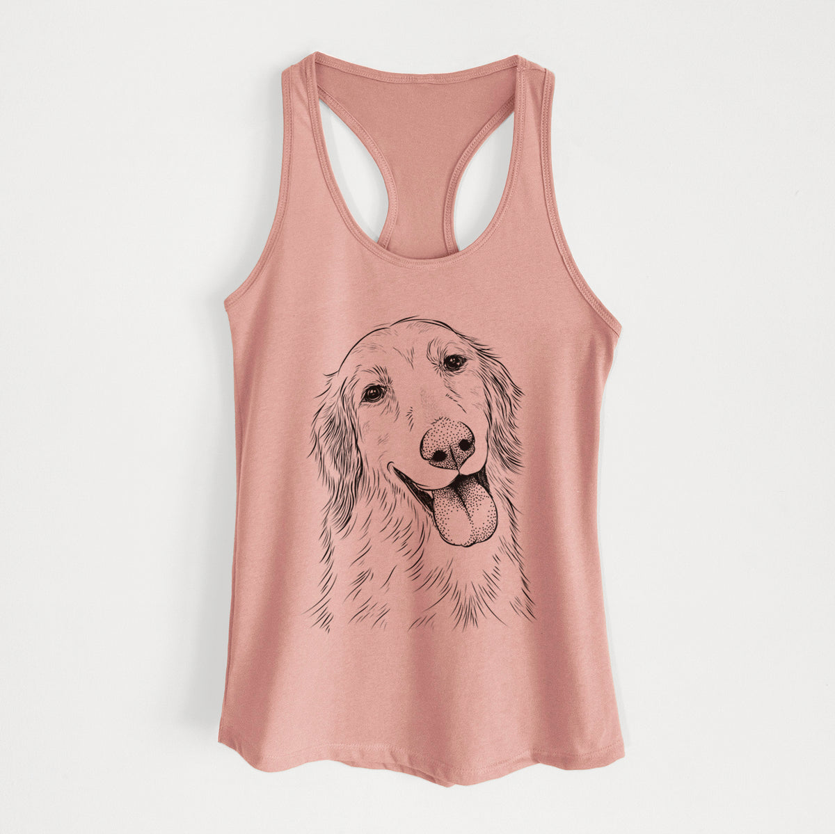 Shelby the Golden Retriever - Women's Racerback Tanktop