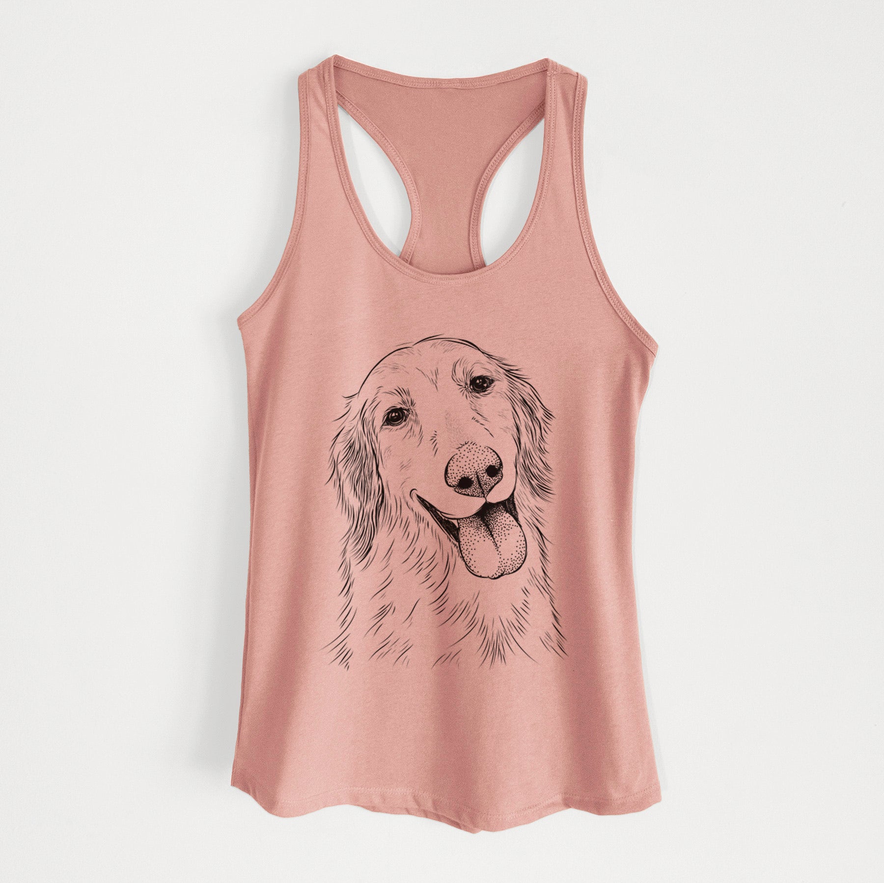 Shelby the Golden Retriever - Women's Racerback Tanktop