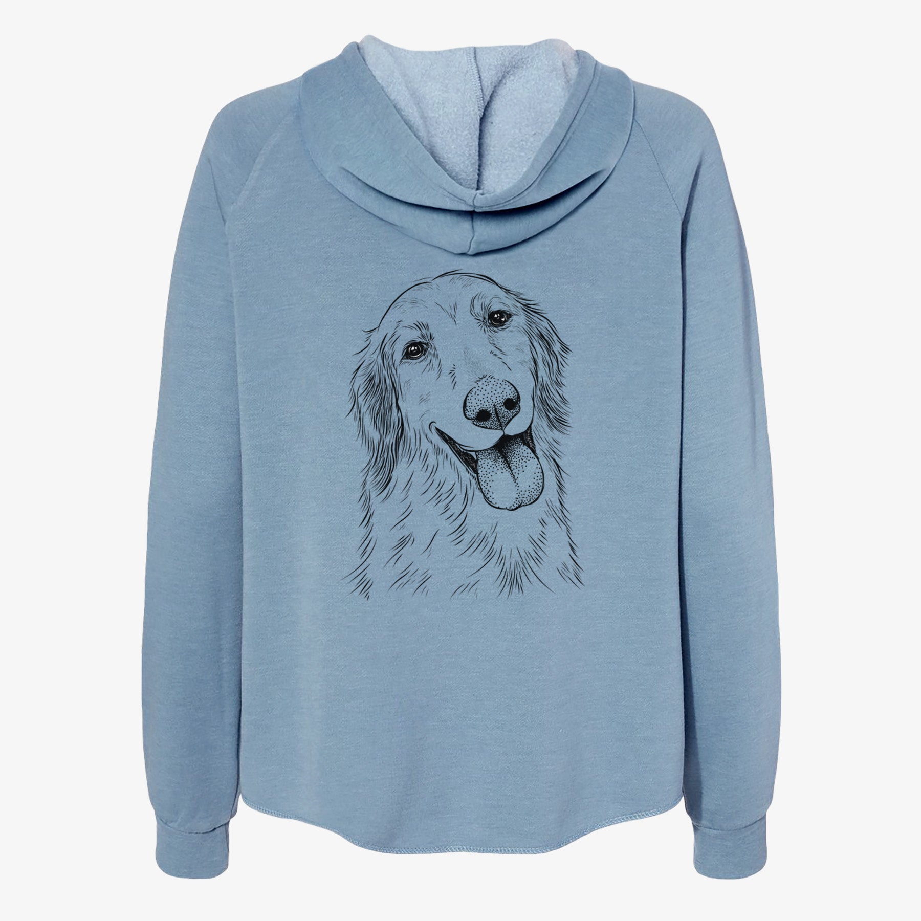 Shelby the Golden Retriever - Women's Cali Wave Zip-Up Sweatshirt