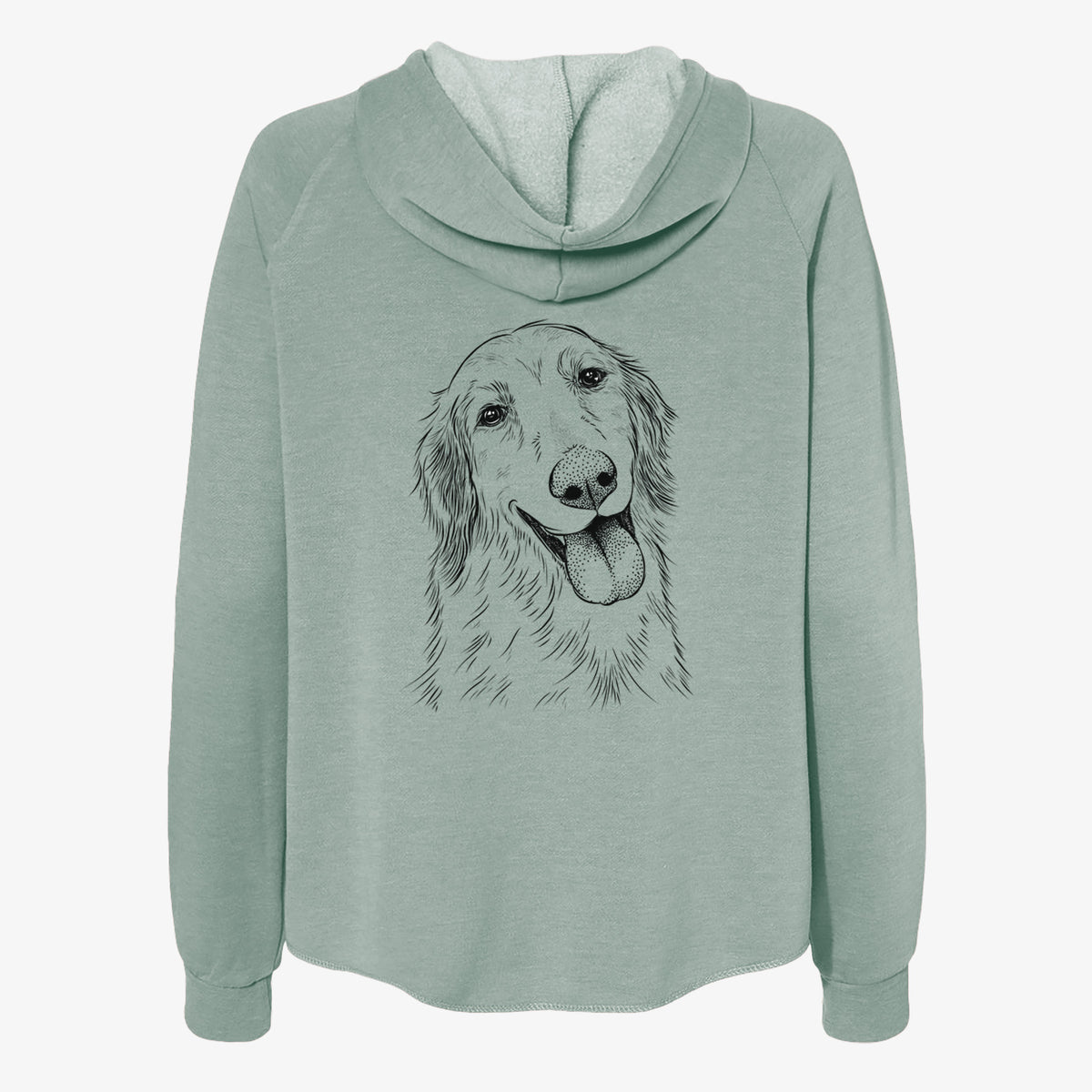 Shelby the Golden Retriever - Women's Cali Wave Zip-Up Sweatshirt