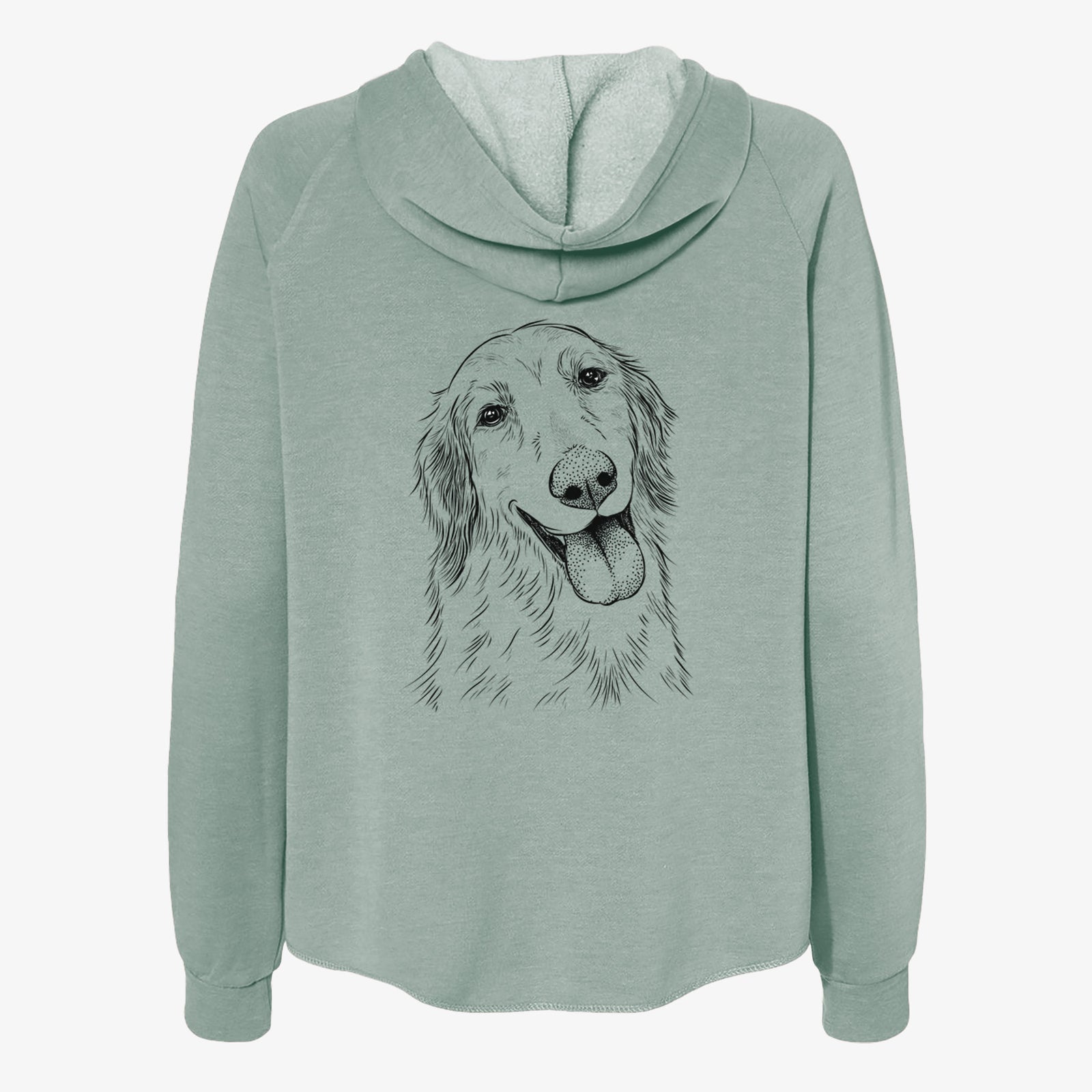 Shelby the Golden Retriever - Women's Cali Wave Zip-Up Sweatshirt