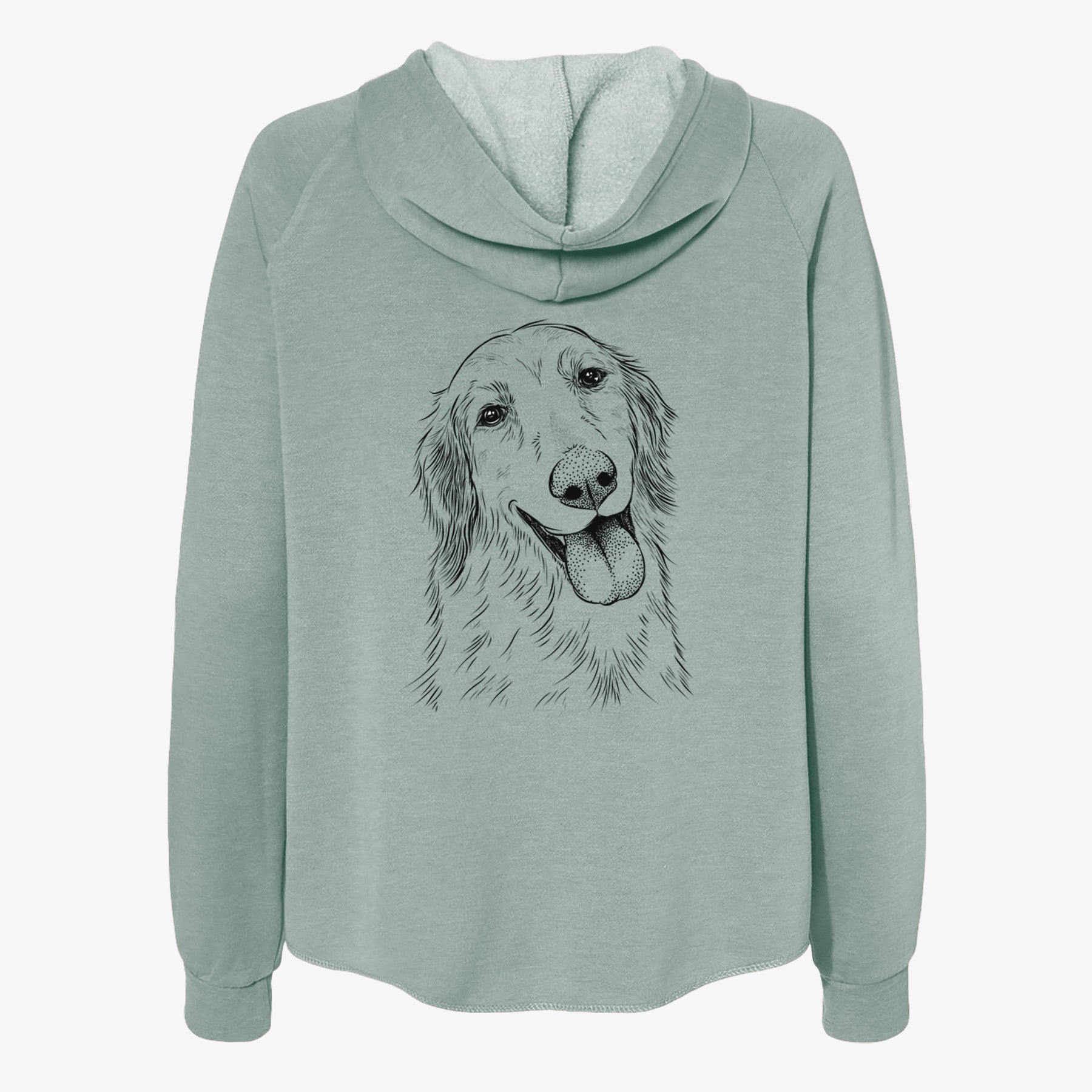 Shelby the Golden Retriever - Women's Cali Wave Zip-Up Sweatshirt