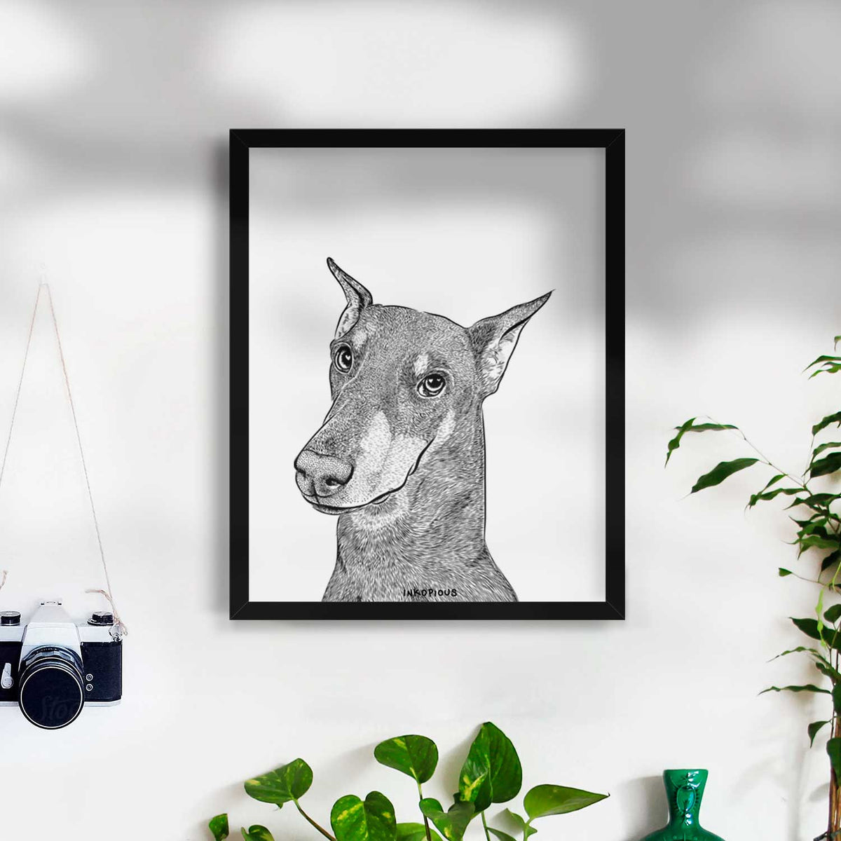 Shelby the Doberman Pinscher Art Print