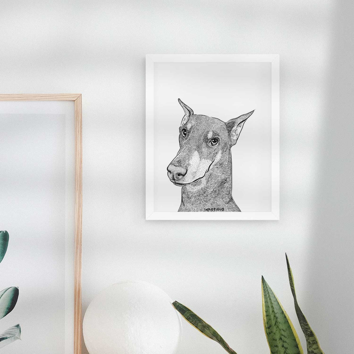 Shelby the Doberman Pinscher Art Print