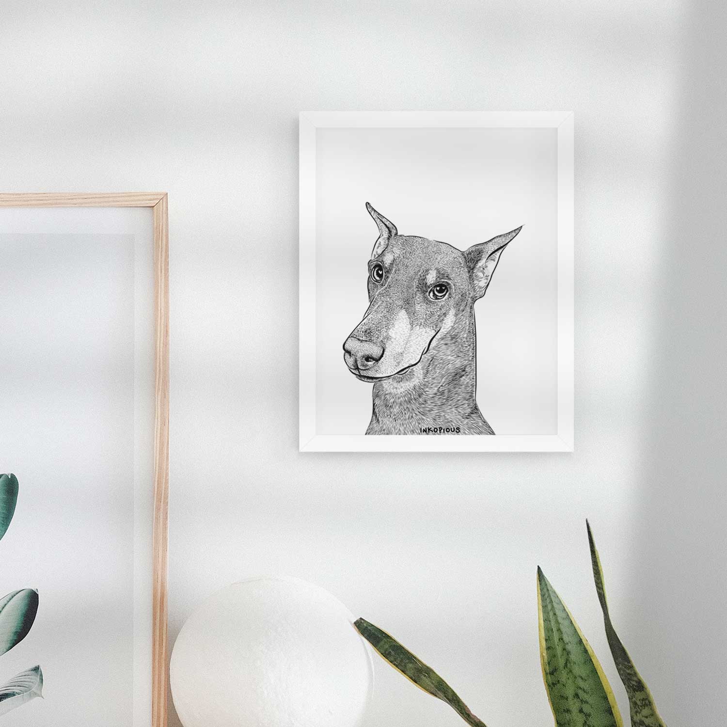 Shelby the Doberman Pinscher Art Print