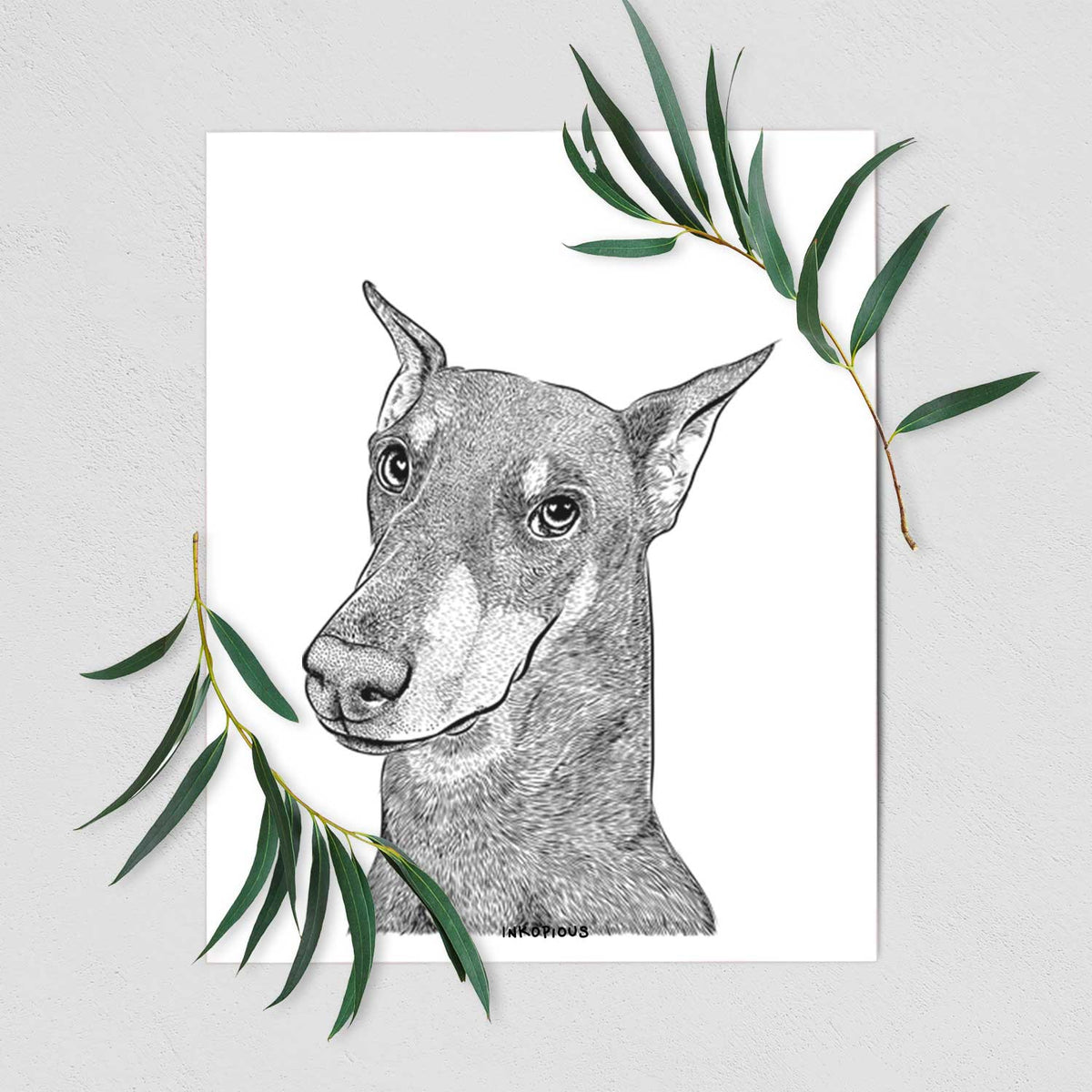 Shelby the Doberman Pinscher Art Print