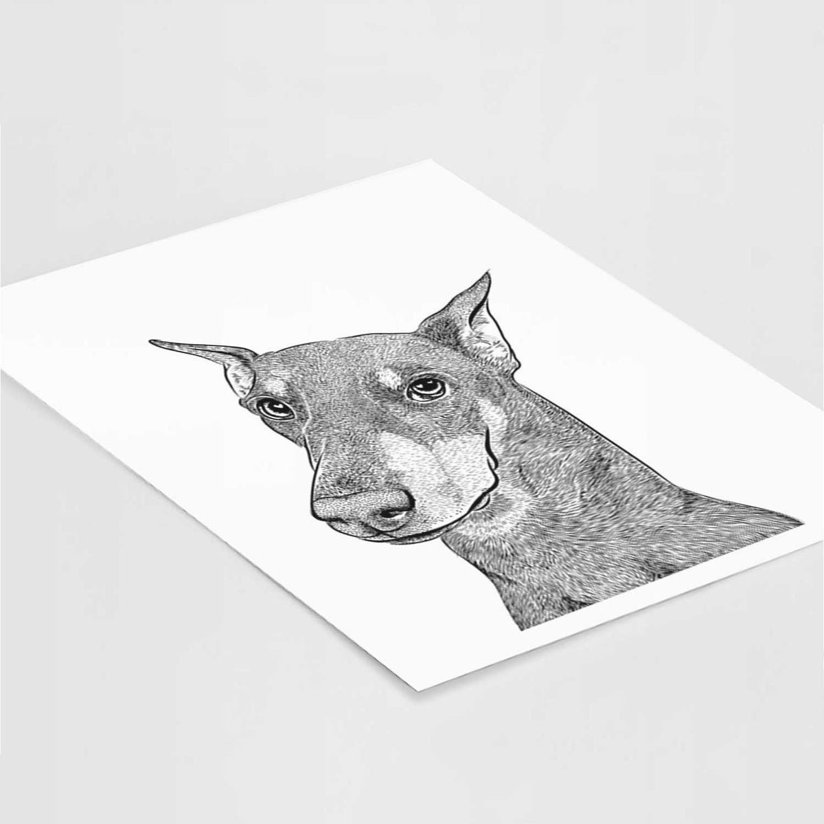Shelby the Doberman Pinscher Art Print