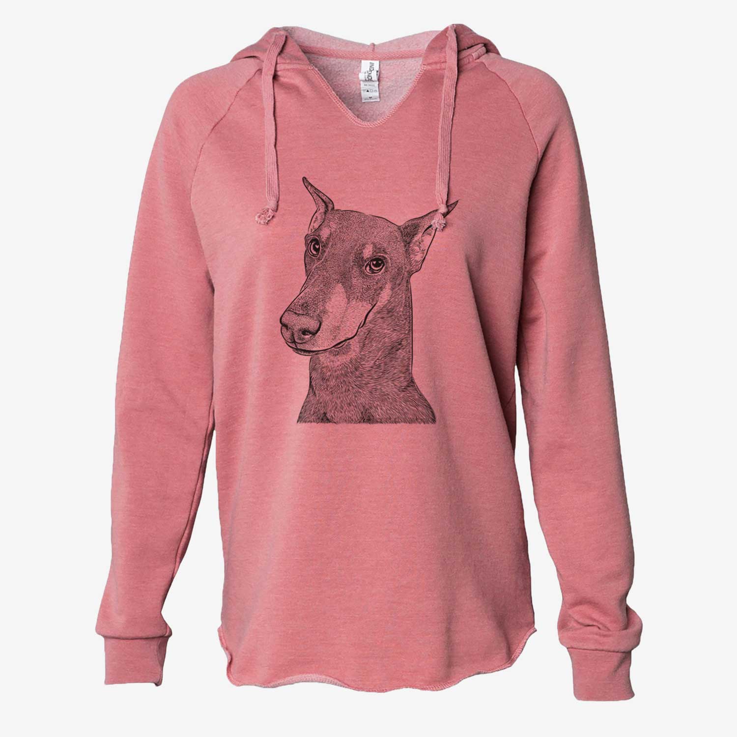 Shelby the Doberman Pinscher - Cali Wave Hooded Sweatshirt