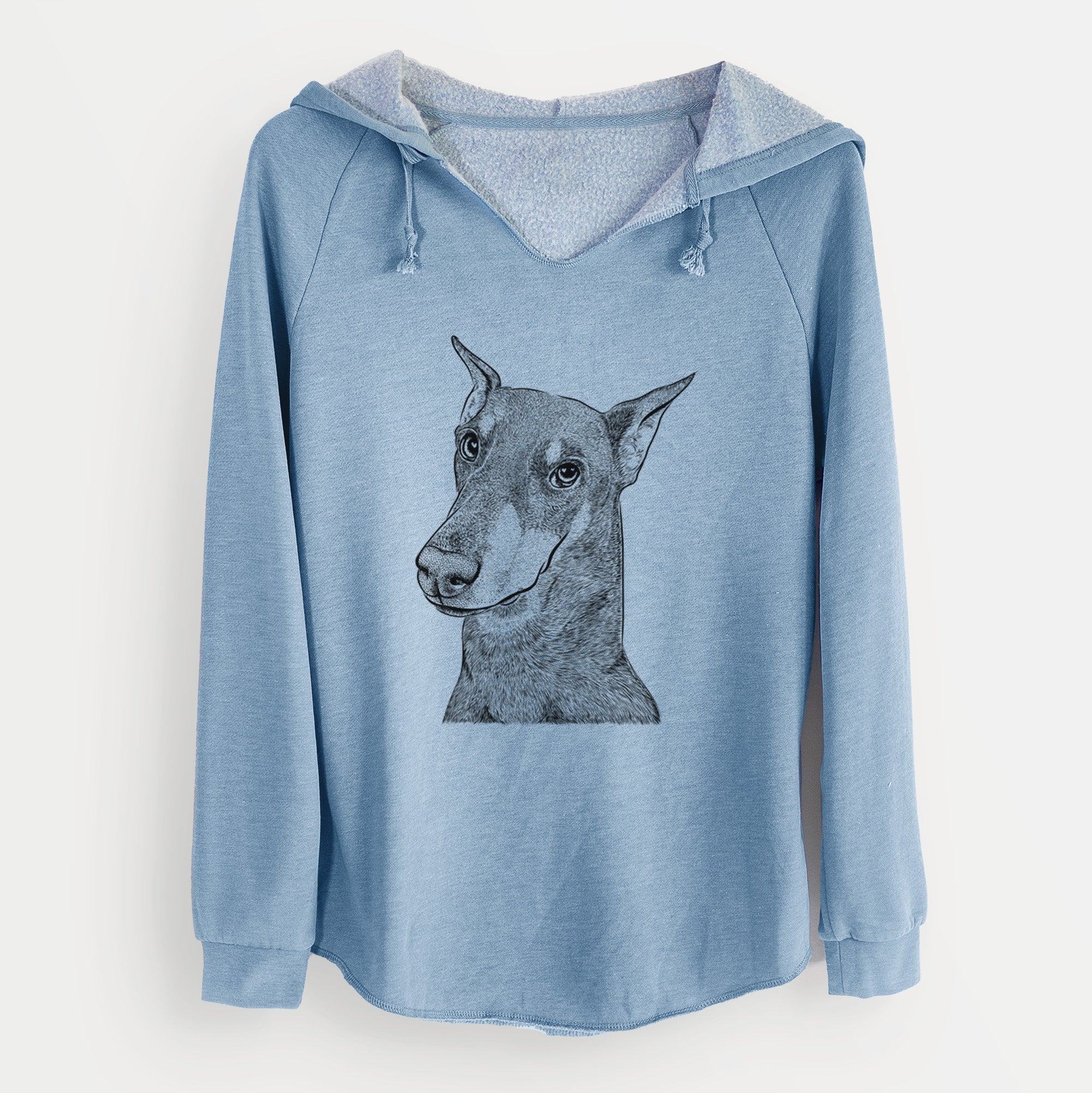 Bare Shelby the Doberman Pinscher - Cali Wave Hooded Sweatshirt