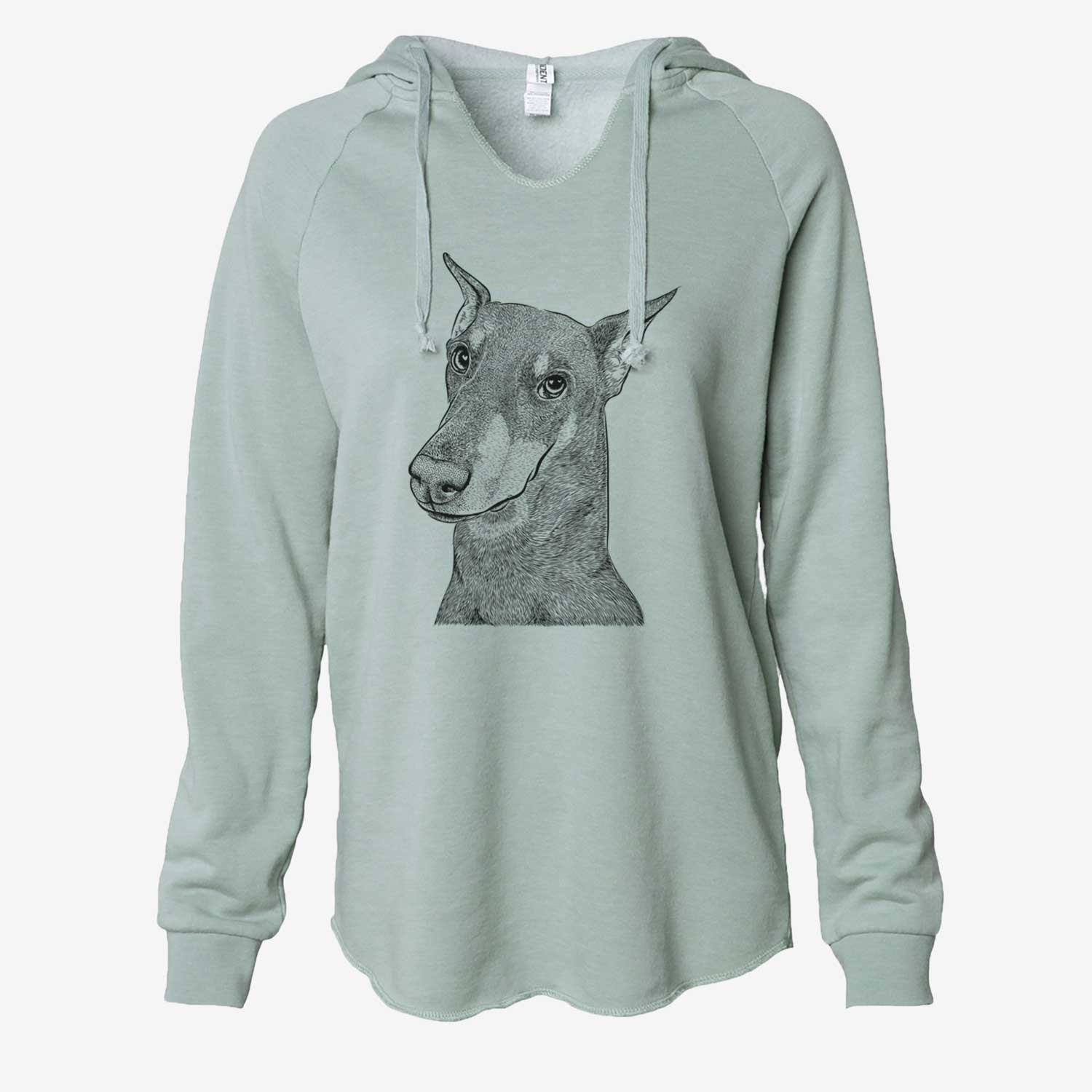 Shelby the Doberman Pinscher - Cali Wave Hooded Sweatshirt