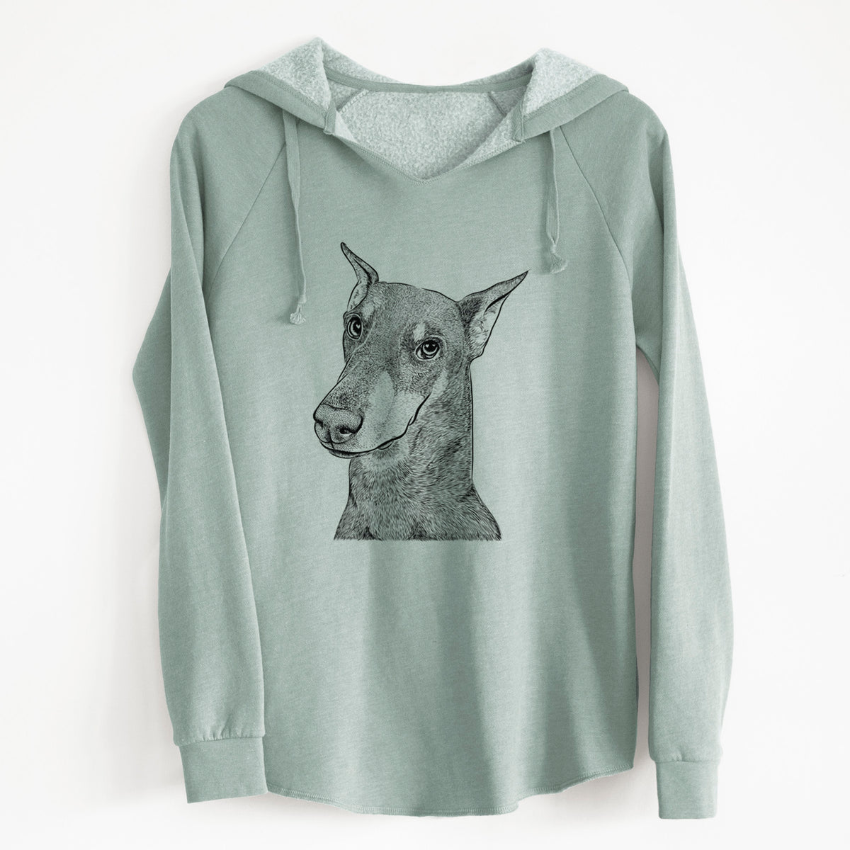 Bare Shelby the Doberman Pinscher - Cali Wave Hooded Sweatshirt