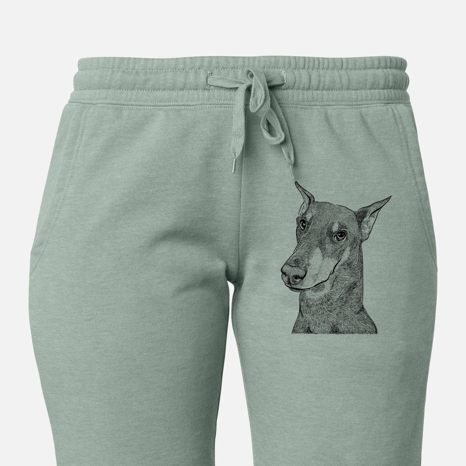 Shelby the Doberman Pinscher - Women's Cali Wave Joggers