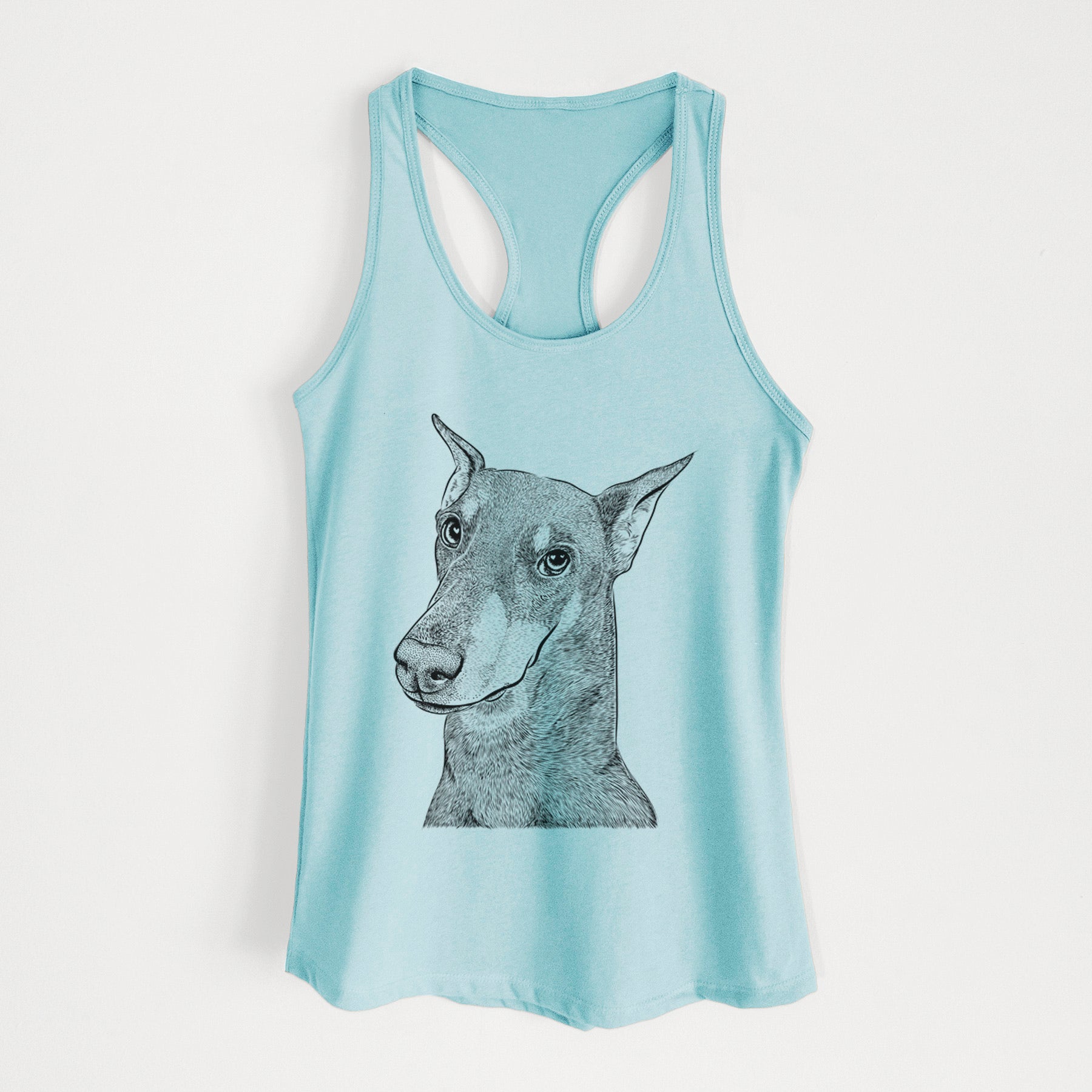 Shelby the Doberman Pinscher - Women's Racerback Tanktop