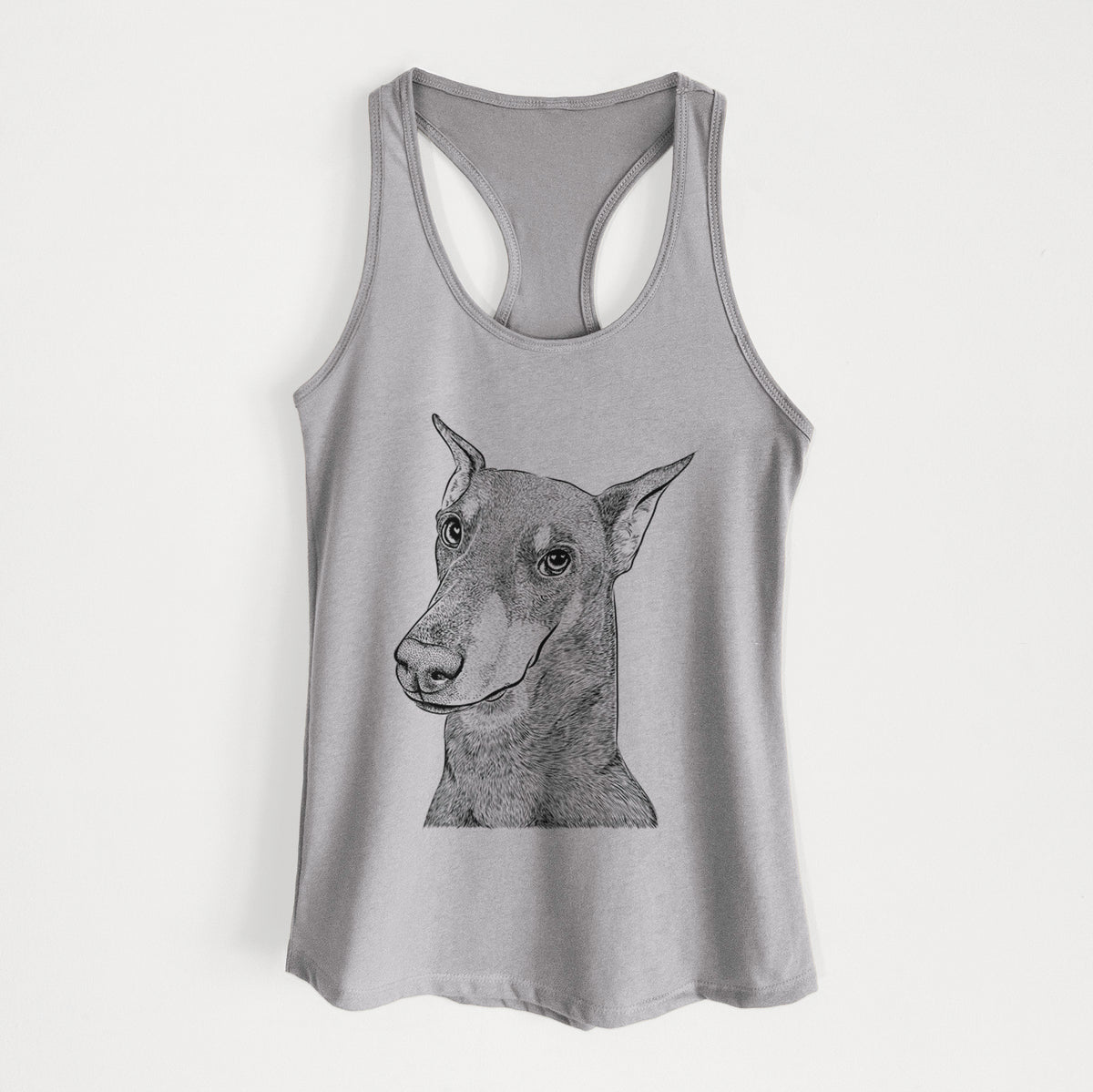 Shelby the Doberman Pinscher - Women&#39;s Racerback Tanktop