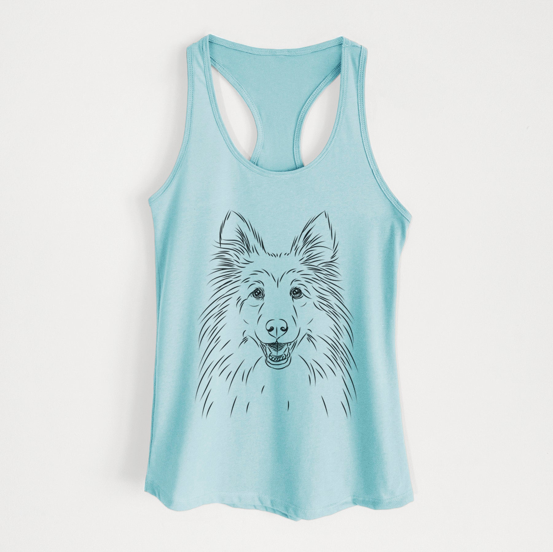 Sheldon the Shetland Sheepdog - Women's Racerback Tanktop