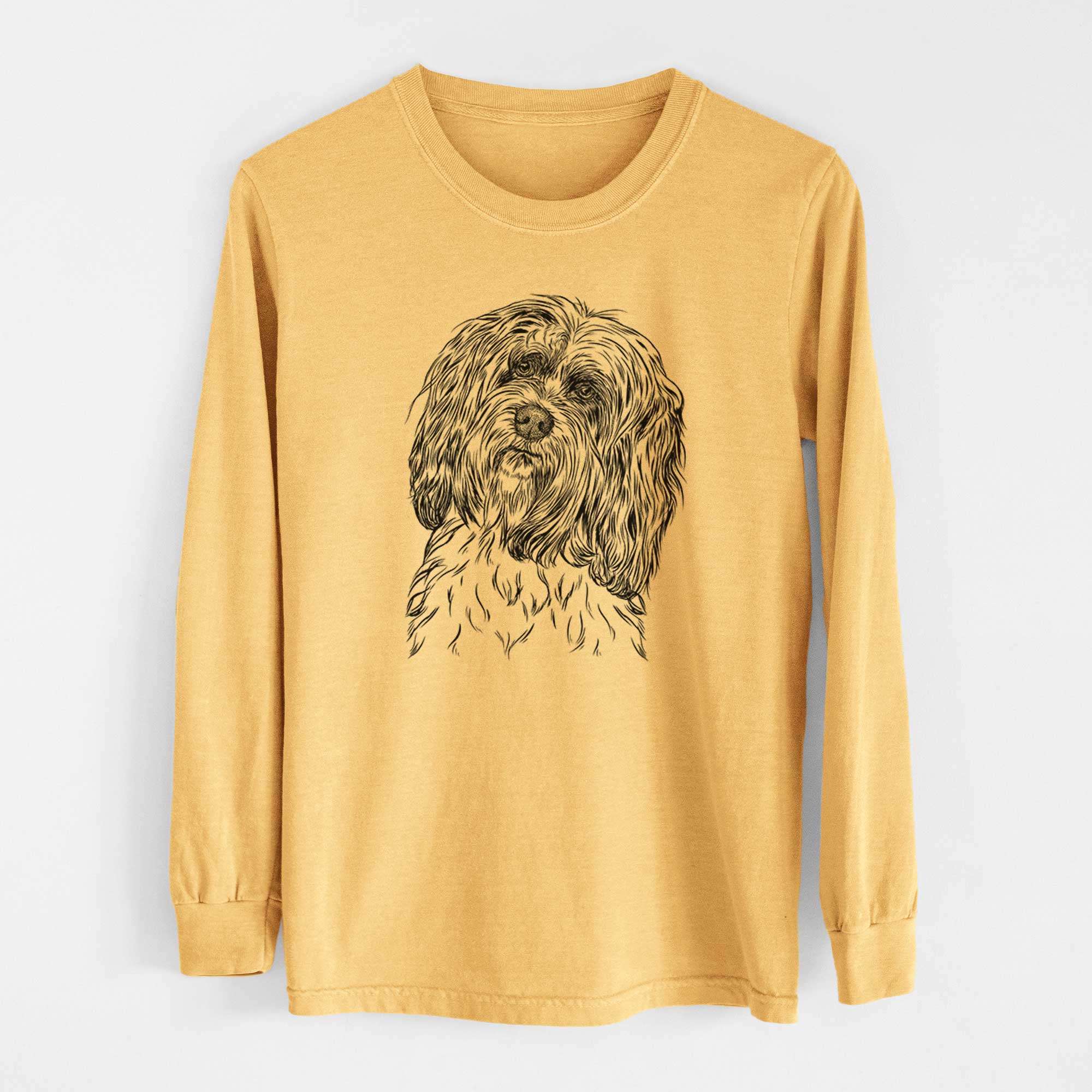 Bare Shenpa the Tibetan Terrier - Heavyweight 100% Cotton Long Sleeve